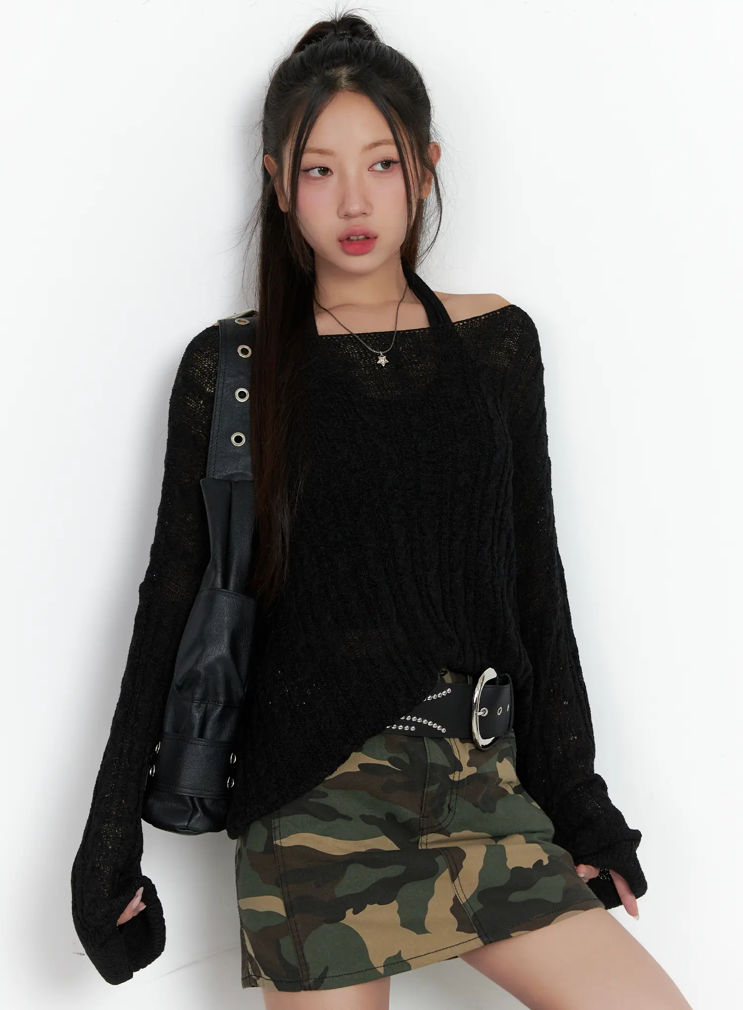 Loose Knit Long Sleeve Top CS502