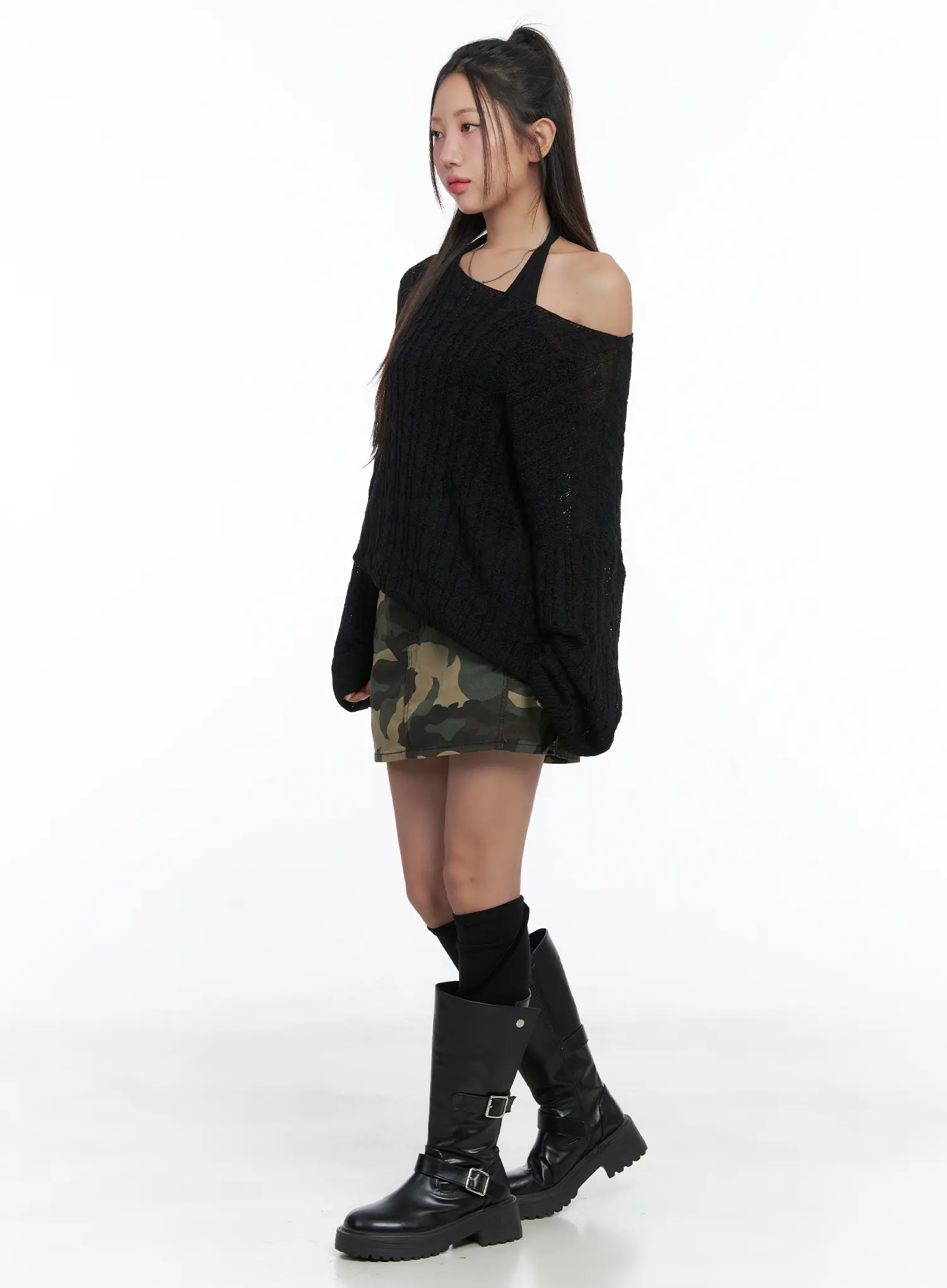 Loose Knit Long Sleeve Top CS502 - Image 6