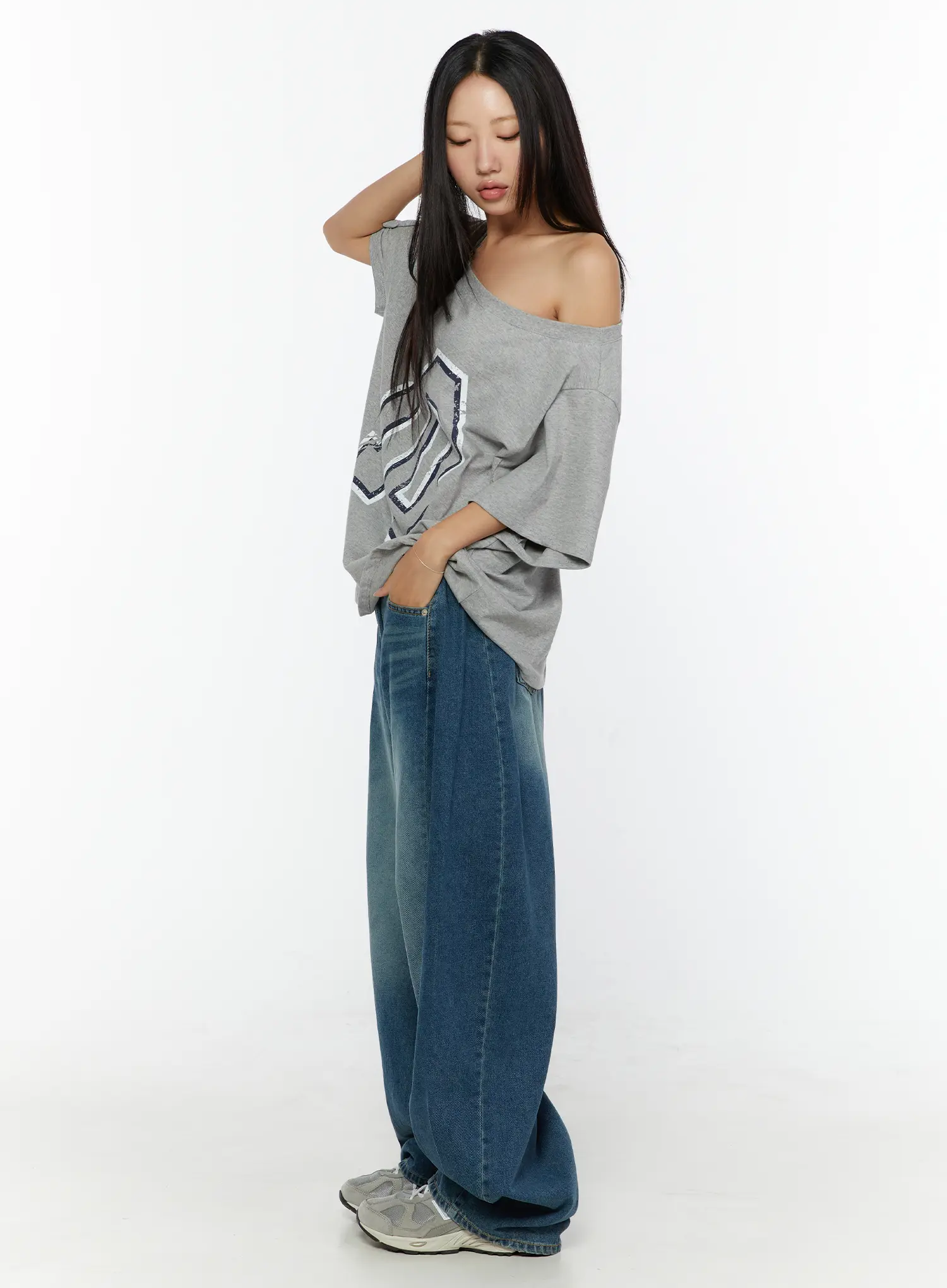 Lovi Washed Wide Leg Jeans CU526 - Image 6