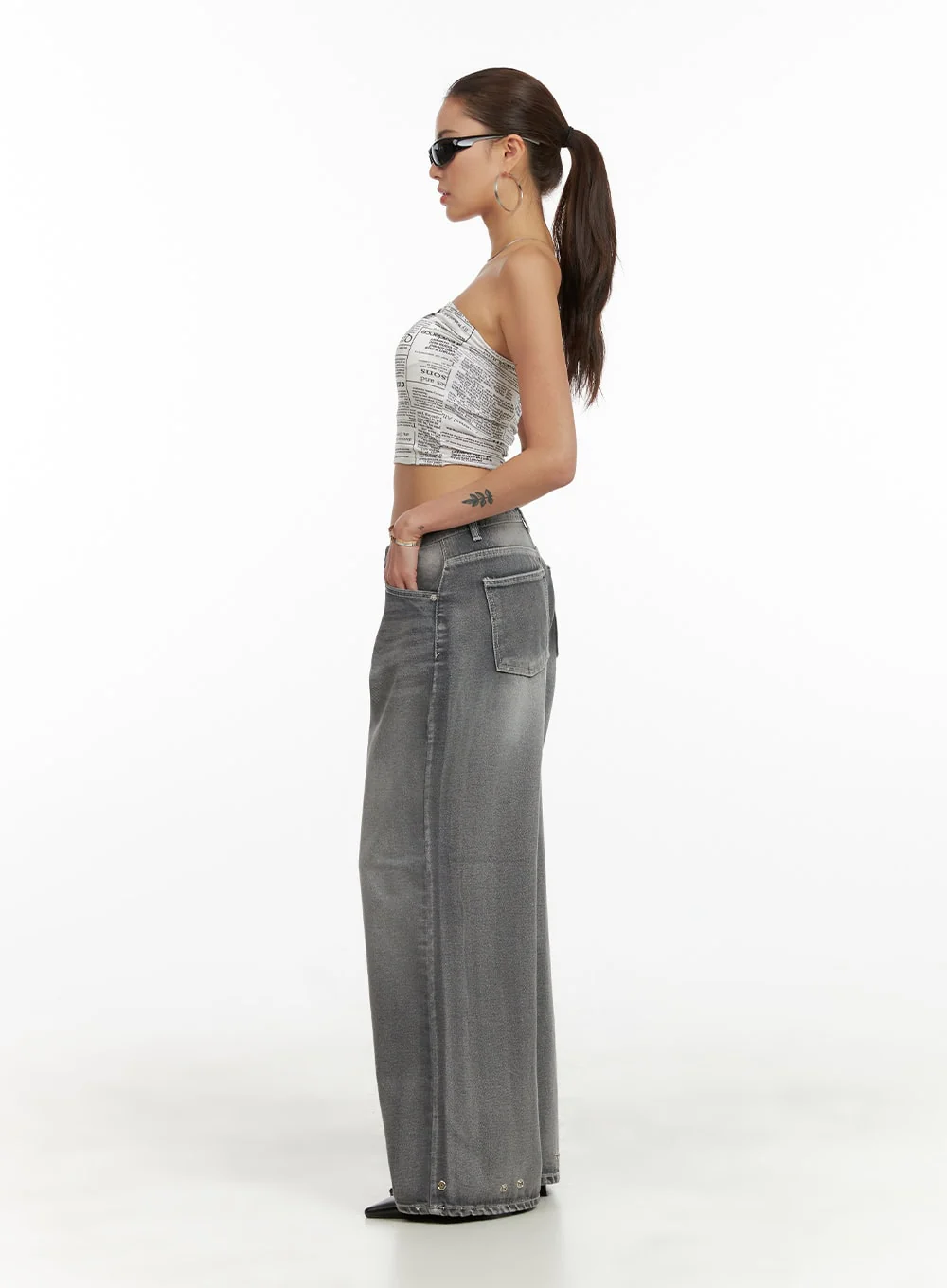 Low Rise Baggy Jeans CY431 - Image 3