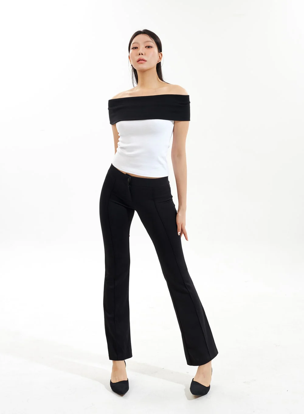 Low Rise Bootcut Pants IU312 - Image 2