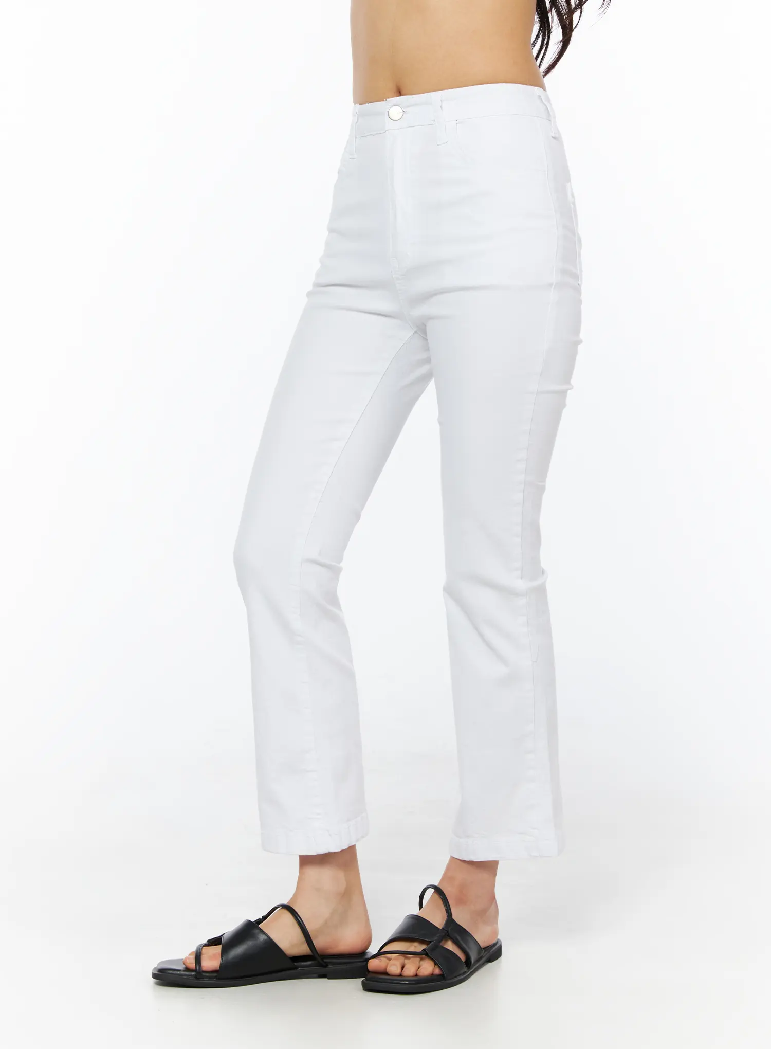 Low-Rise Long Capri Cotton Pants CU522 - Image 3