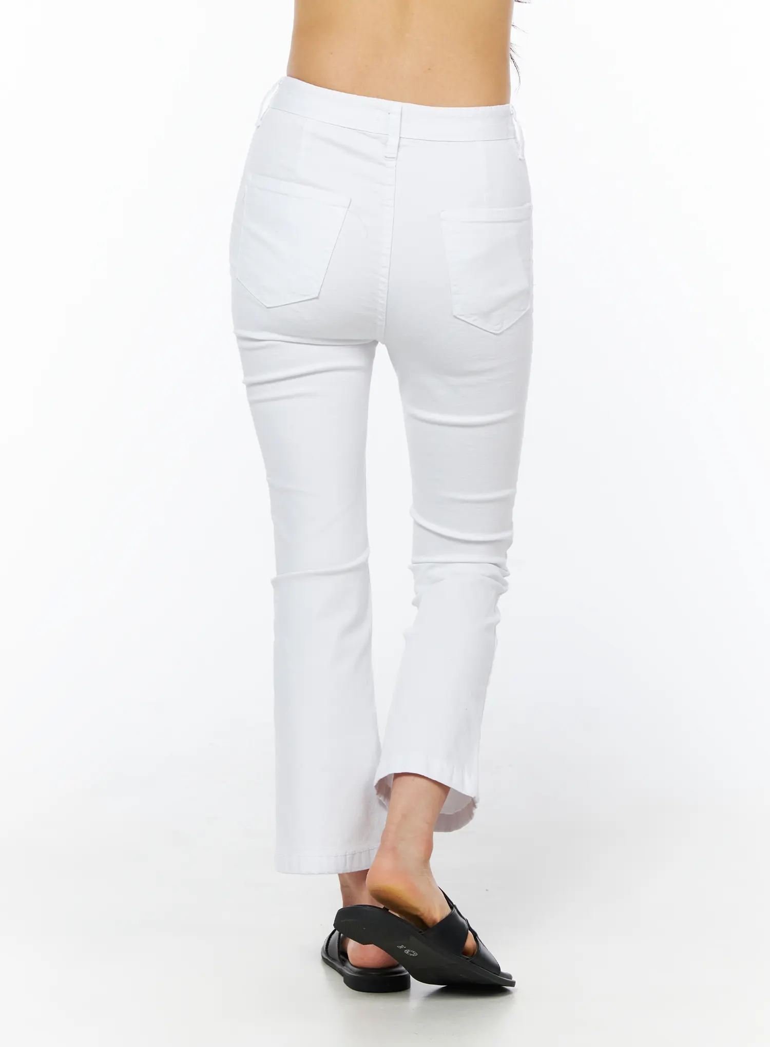 Low-Rise Long Capri Cotton Pants CU522 - Image 5