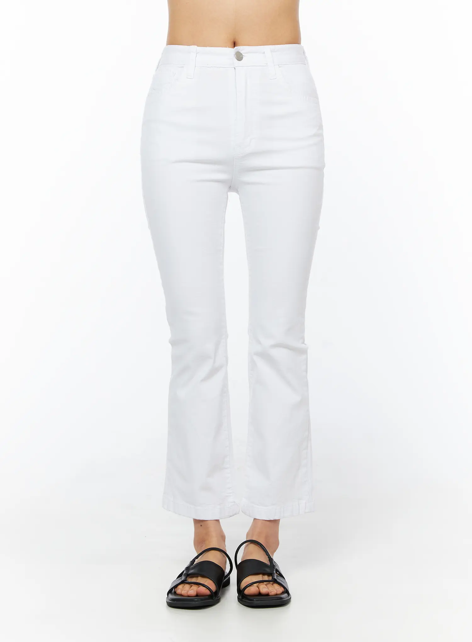 Low-Rise Long Capri Cotton Pants CU522 - Image 7