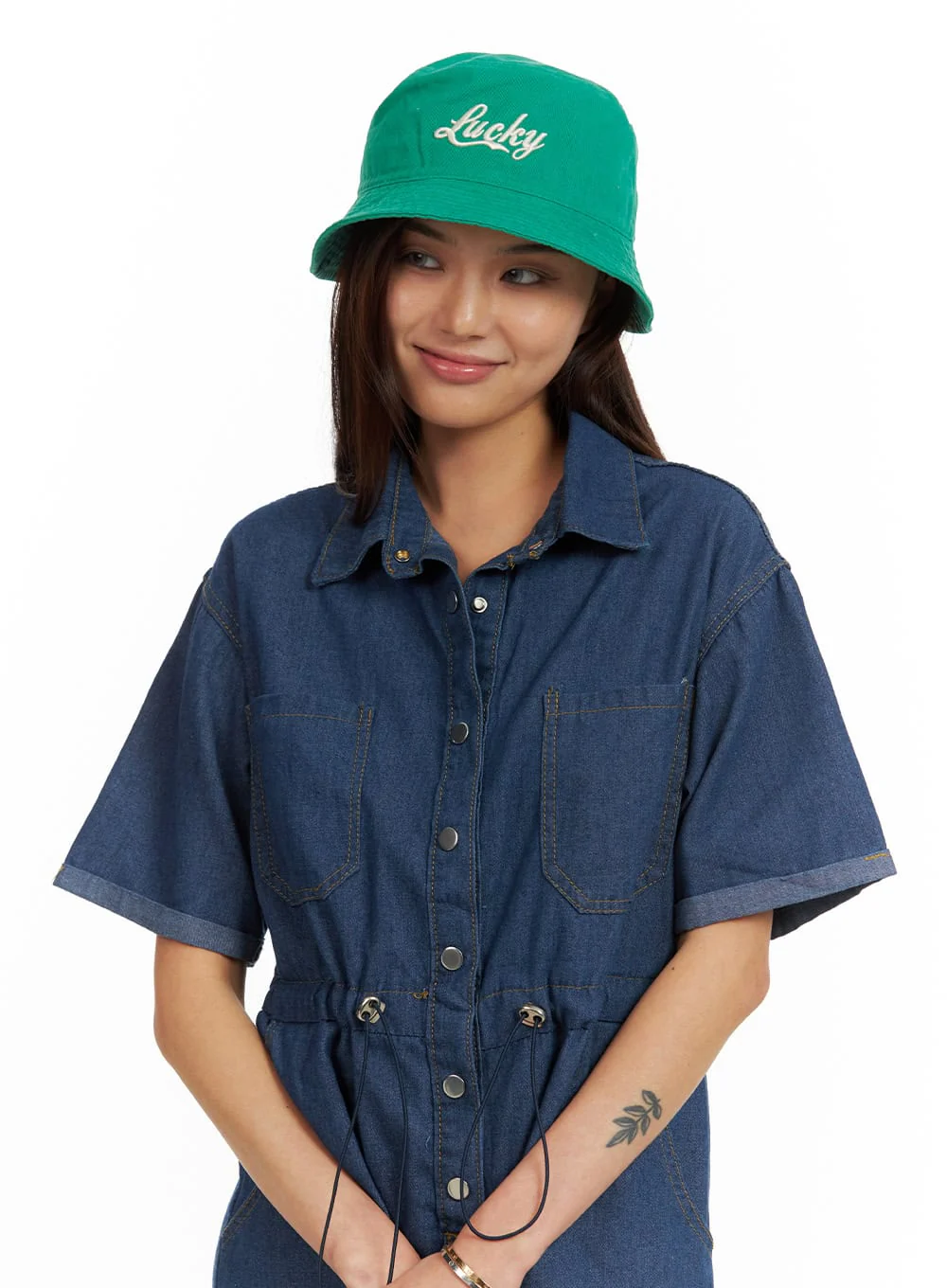 Lucky Lettering Bucket Hat (UNISEX) IU419 - Image 2