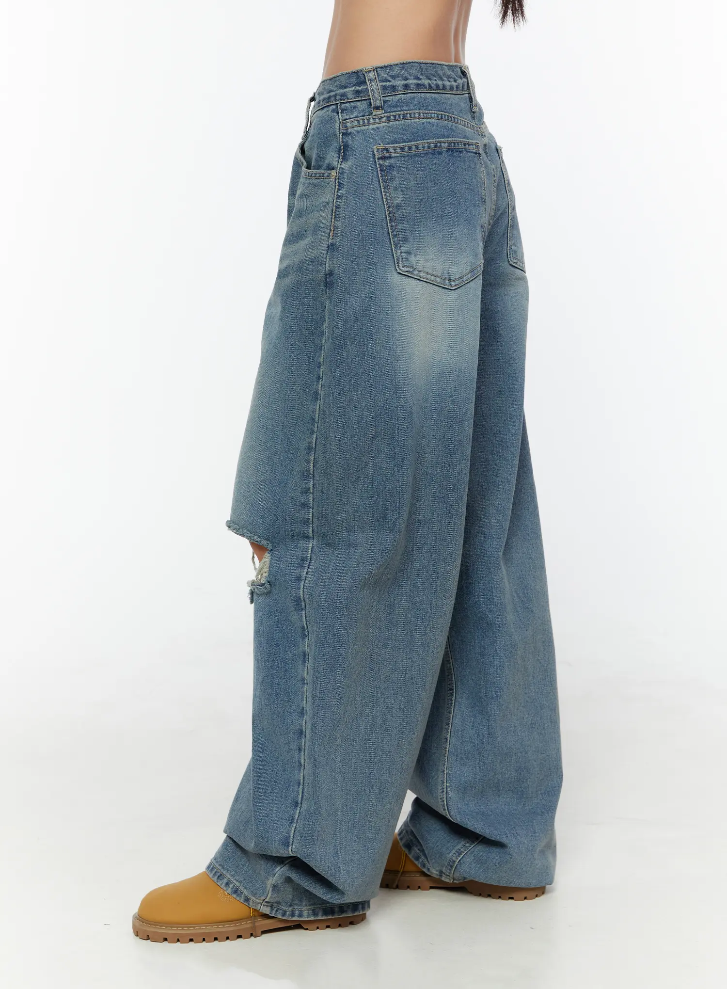 Mackenzie Blue Rip Jeans CU526 - Image 3