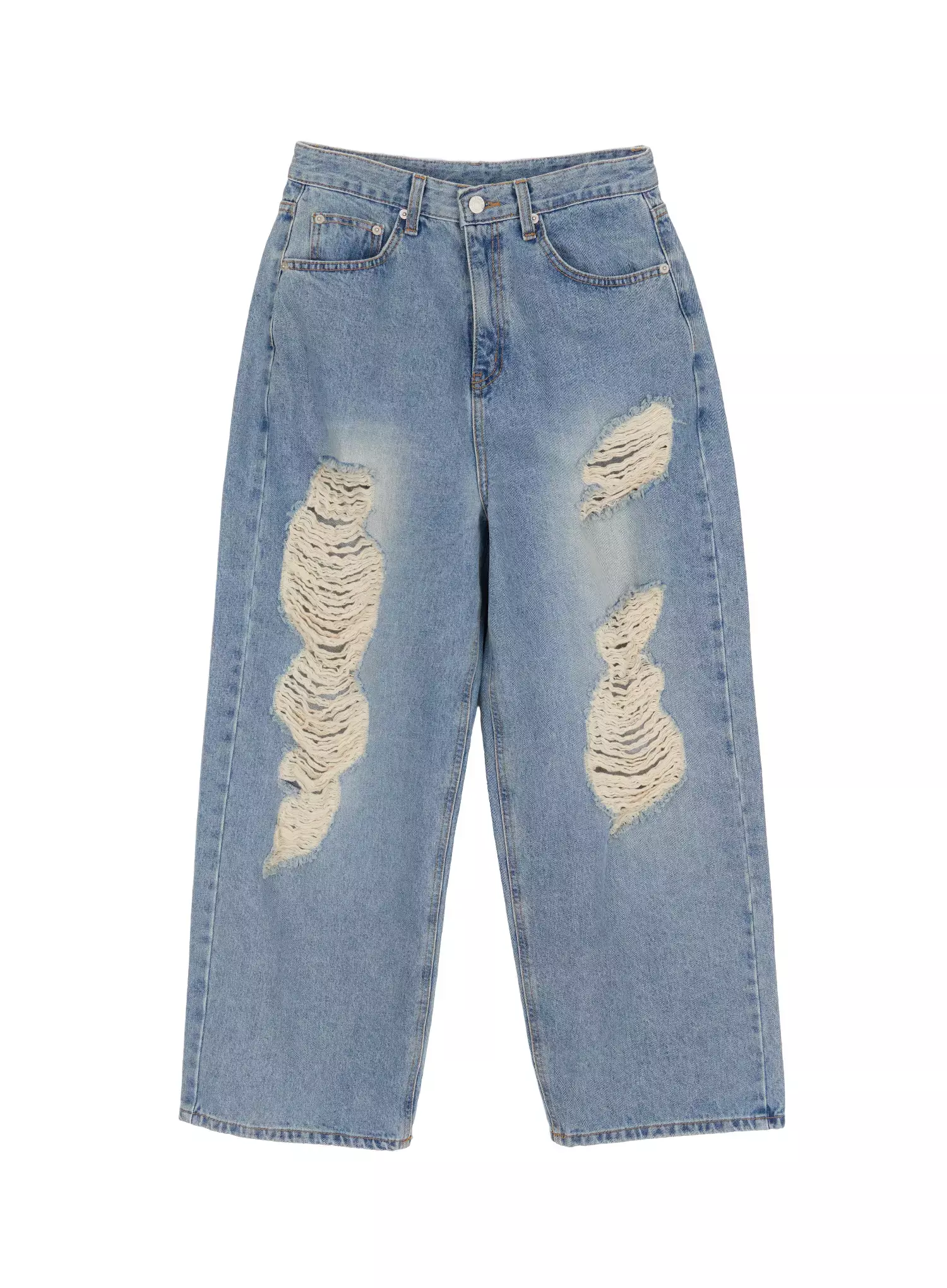 Mariene Distressed Wide Leg Jeans IA508 - Image 13