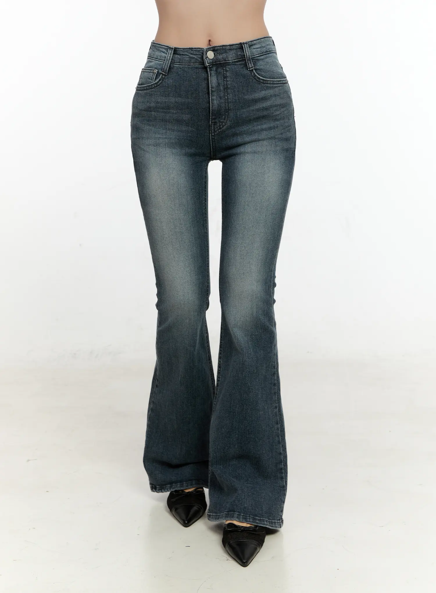 Marley Hip-Pad Denim Bootcut Jeans CN506 - Image 5