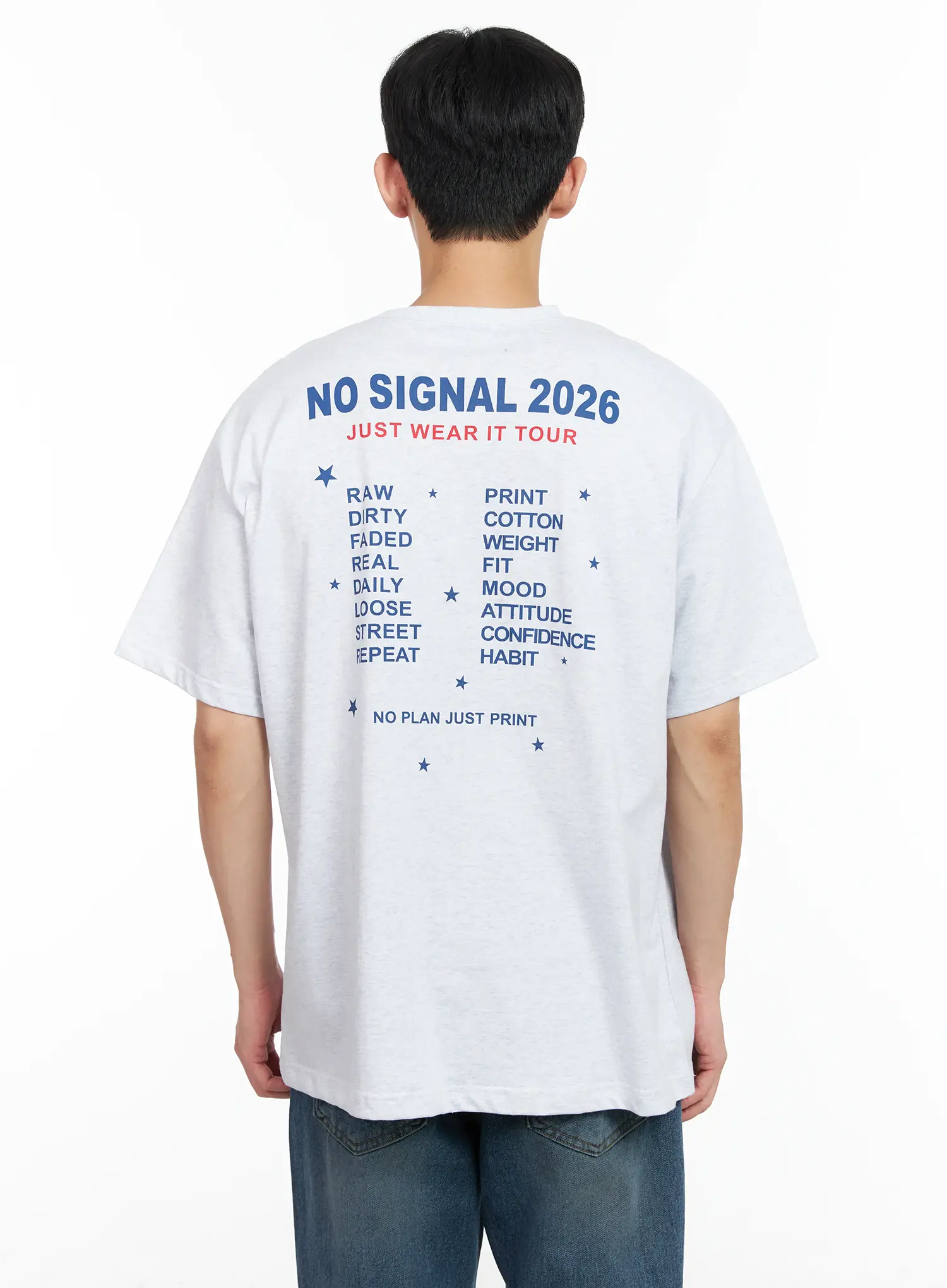 Men’s Graphic Back Print T-Shirt IM518 - Image 5