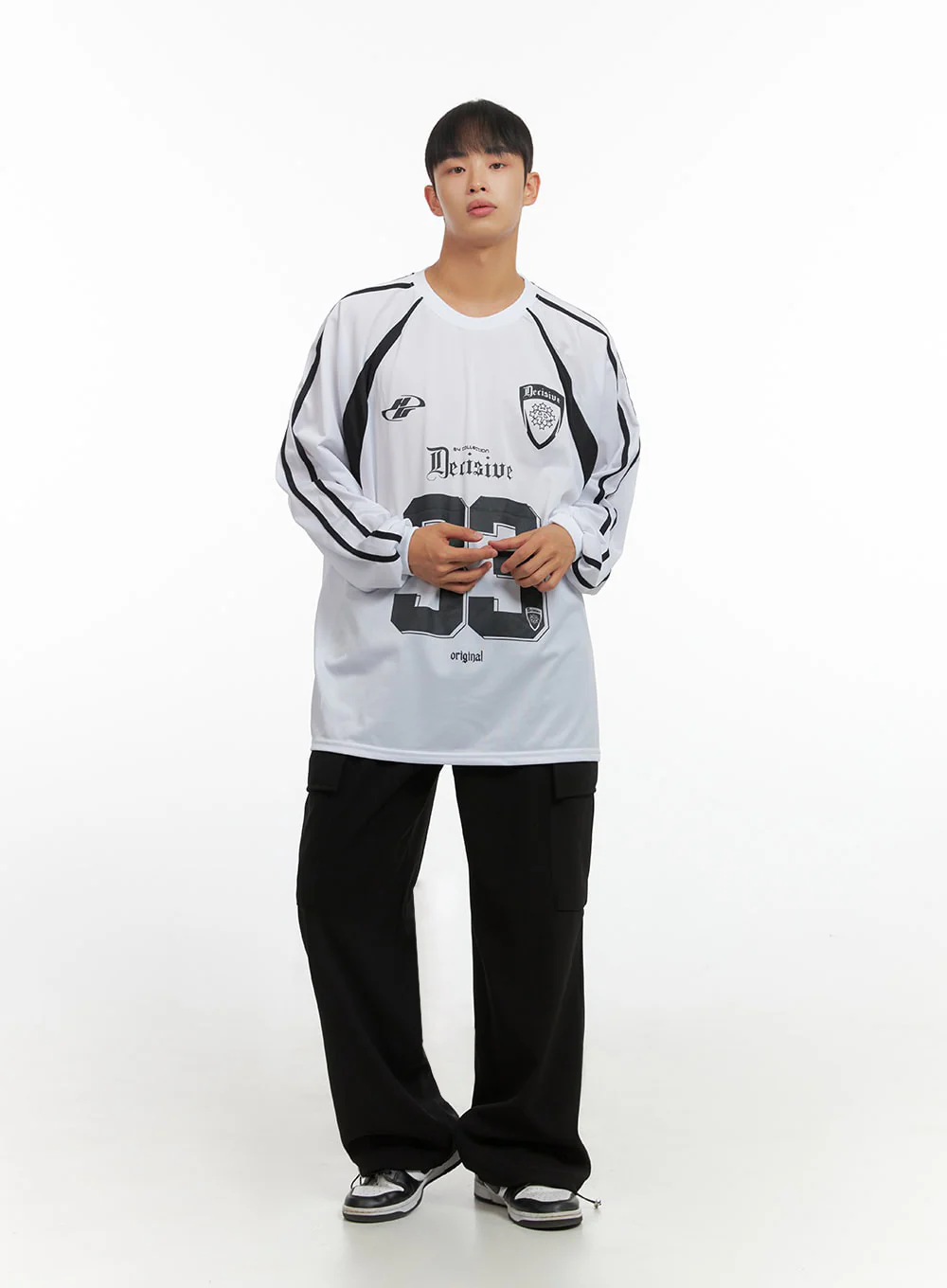 Men's String Cargo Wide Fit Pants IO420 - Image 3