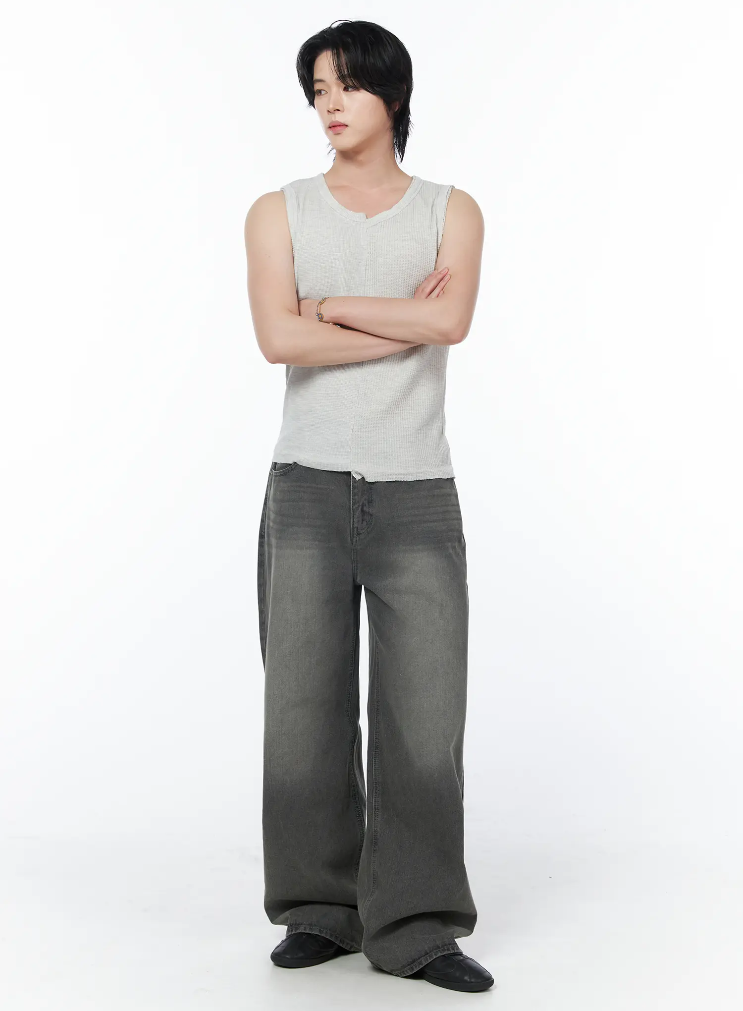 Men's Asymmetric Cutout Sleeveless Top IY522 - Image 7