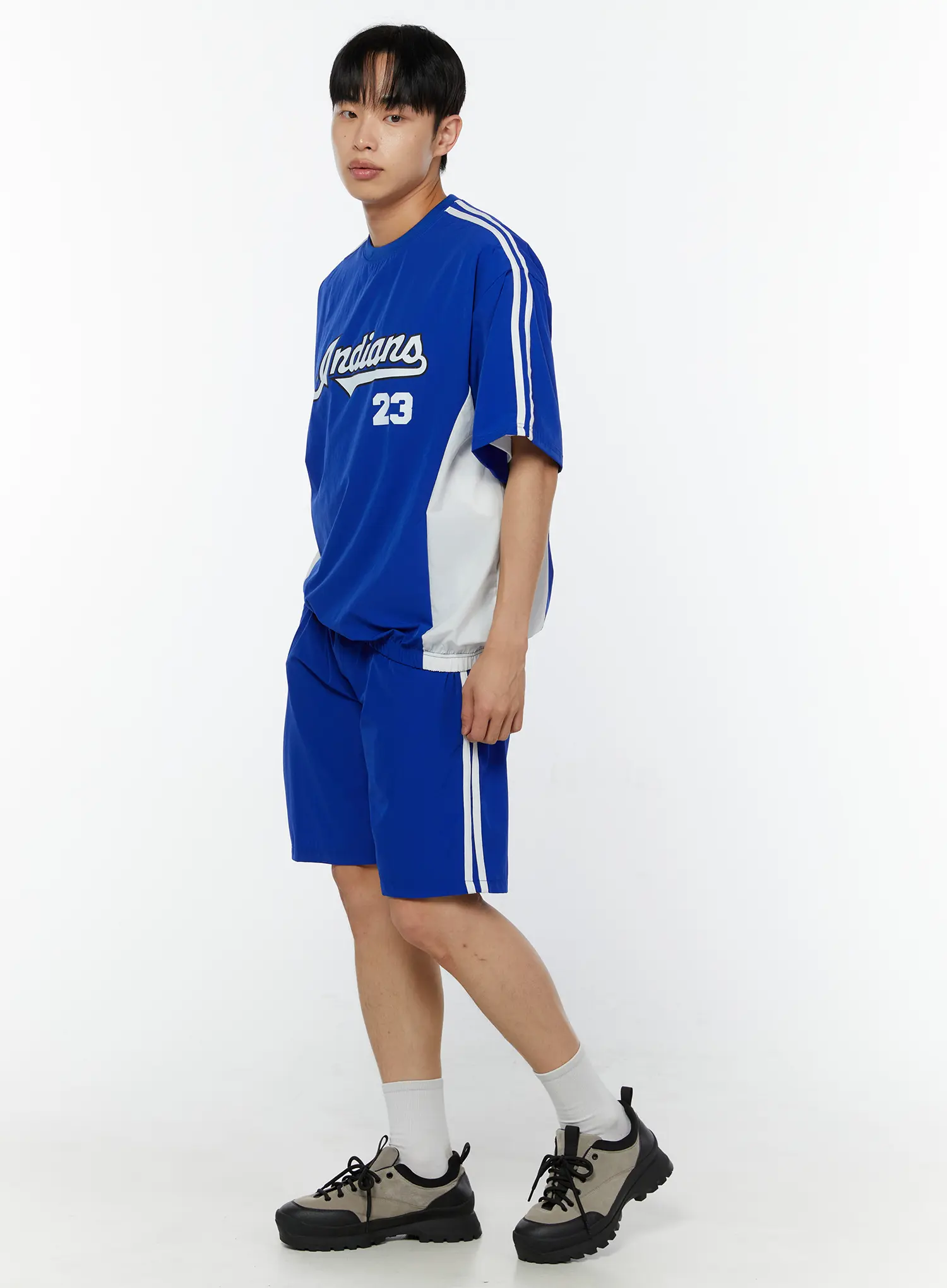 Men's Athletic Striped Shorts IU518 - Image 5