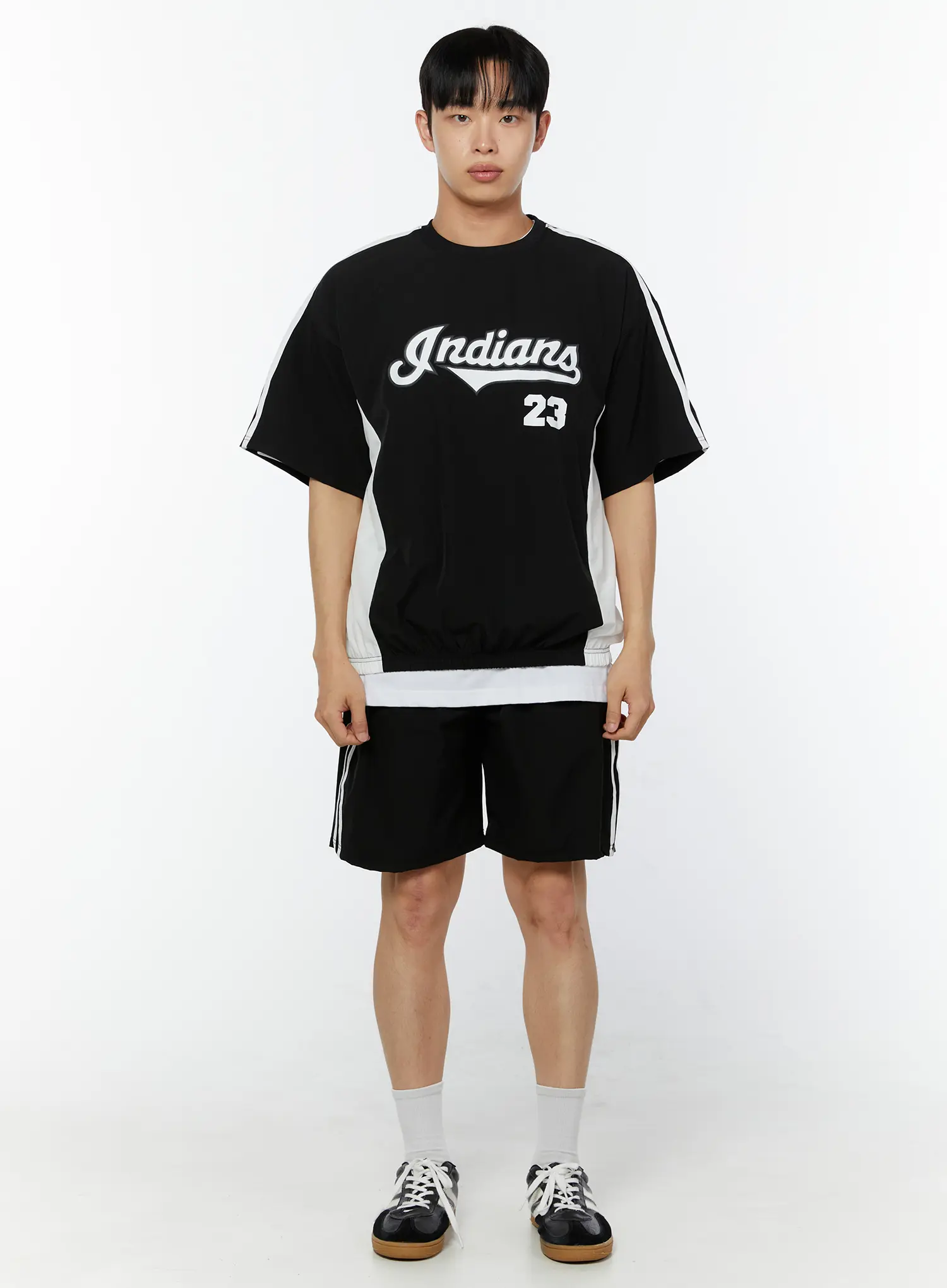Men's Athletic Striped Shorts IU518 - Image 6