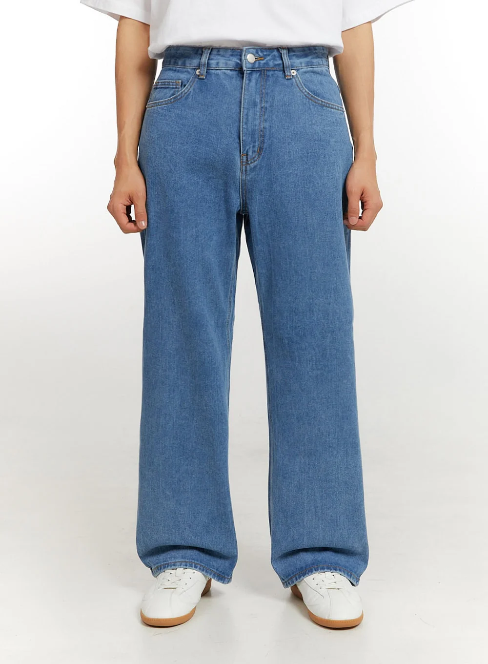 Men's Baggy Jeans (Blue) IU427 - Image 2