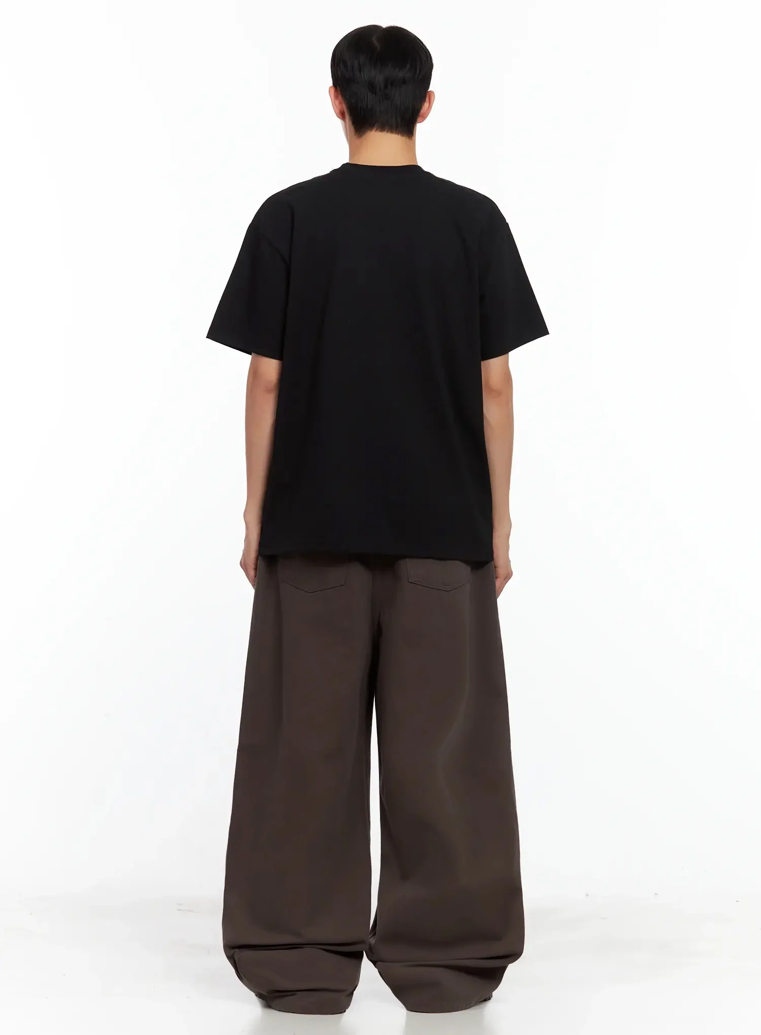 Men's Baggy Wide-Fit Pants IL516 - Image 11