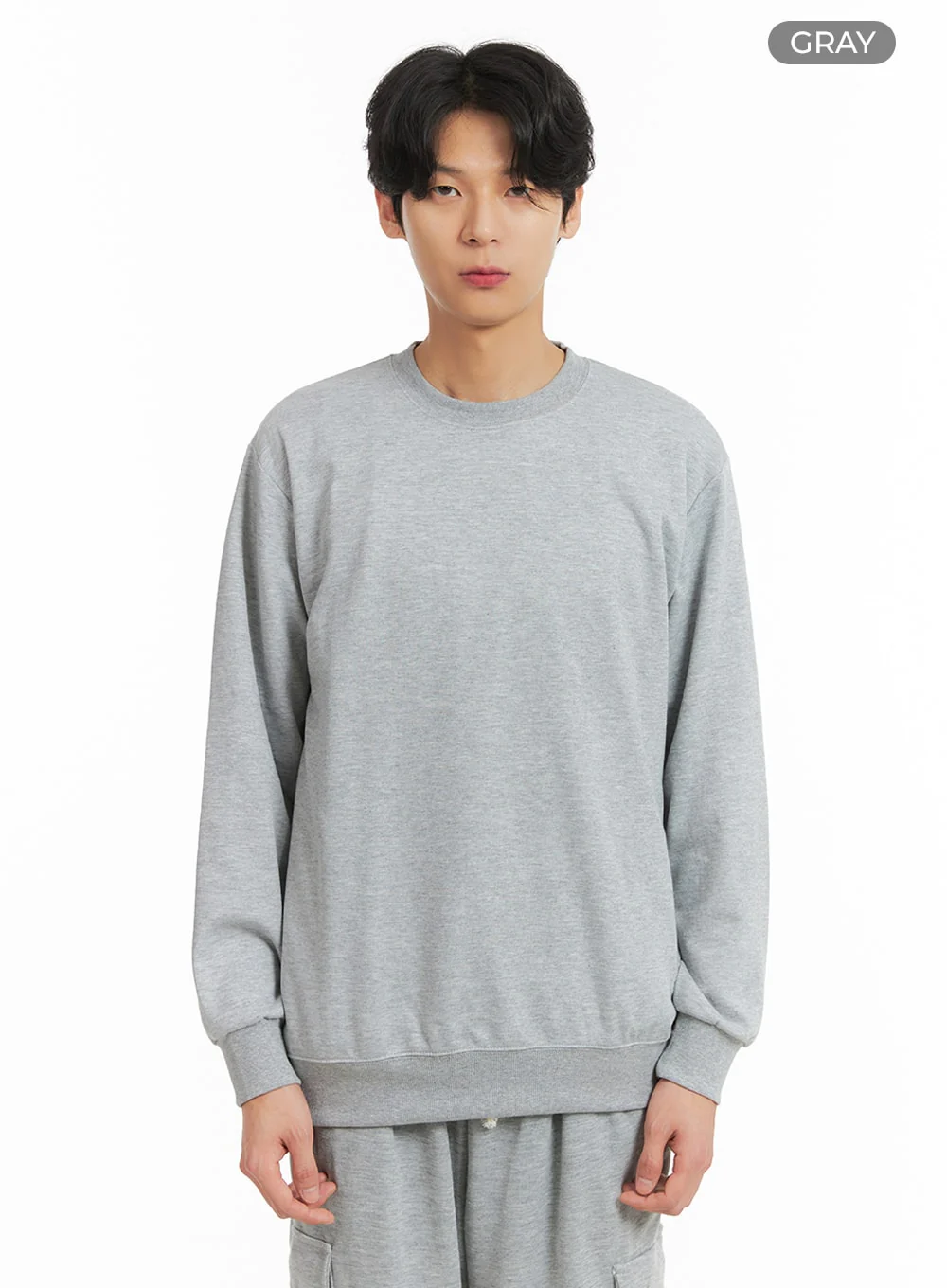 Men's Basic Cotton Sweatshirt IA401 - Image 8