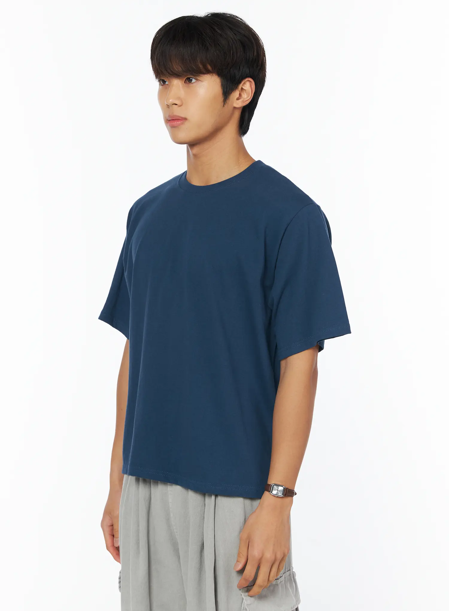 Men's Basic Crew Neck T-Shirt IU503 - Image 4