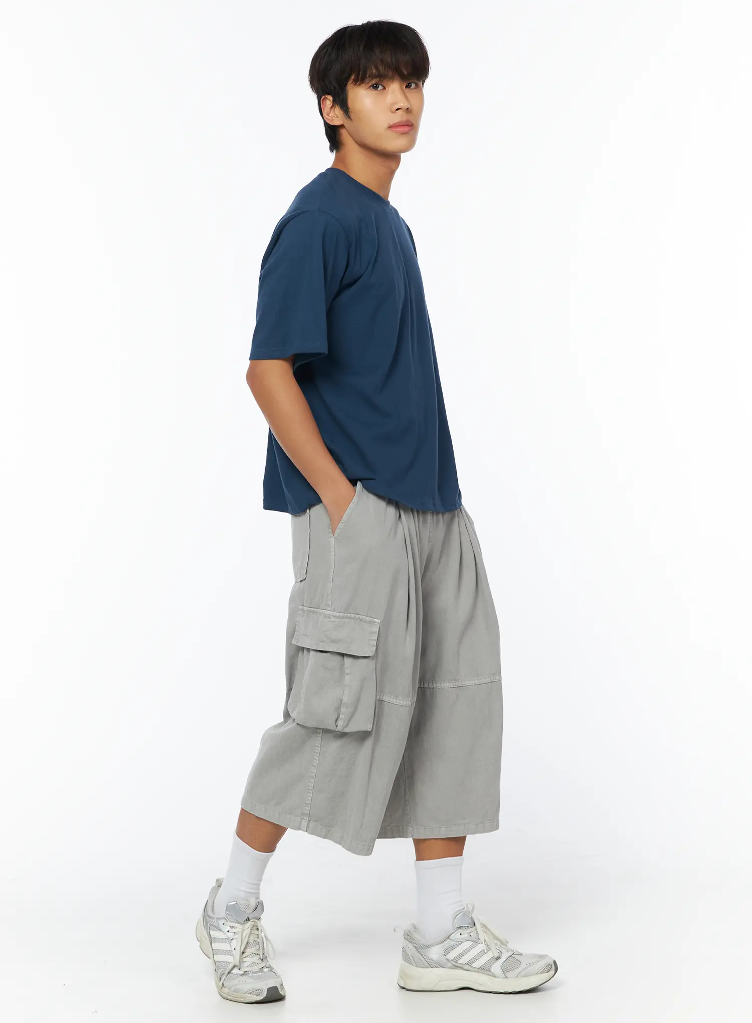 Men's Basic Crew Neck T-Shirt IU503 - Image 7