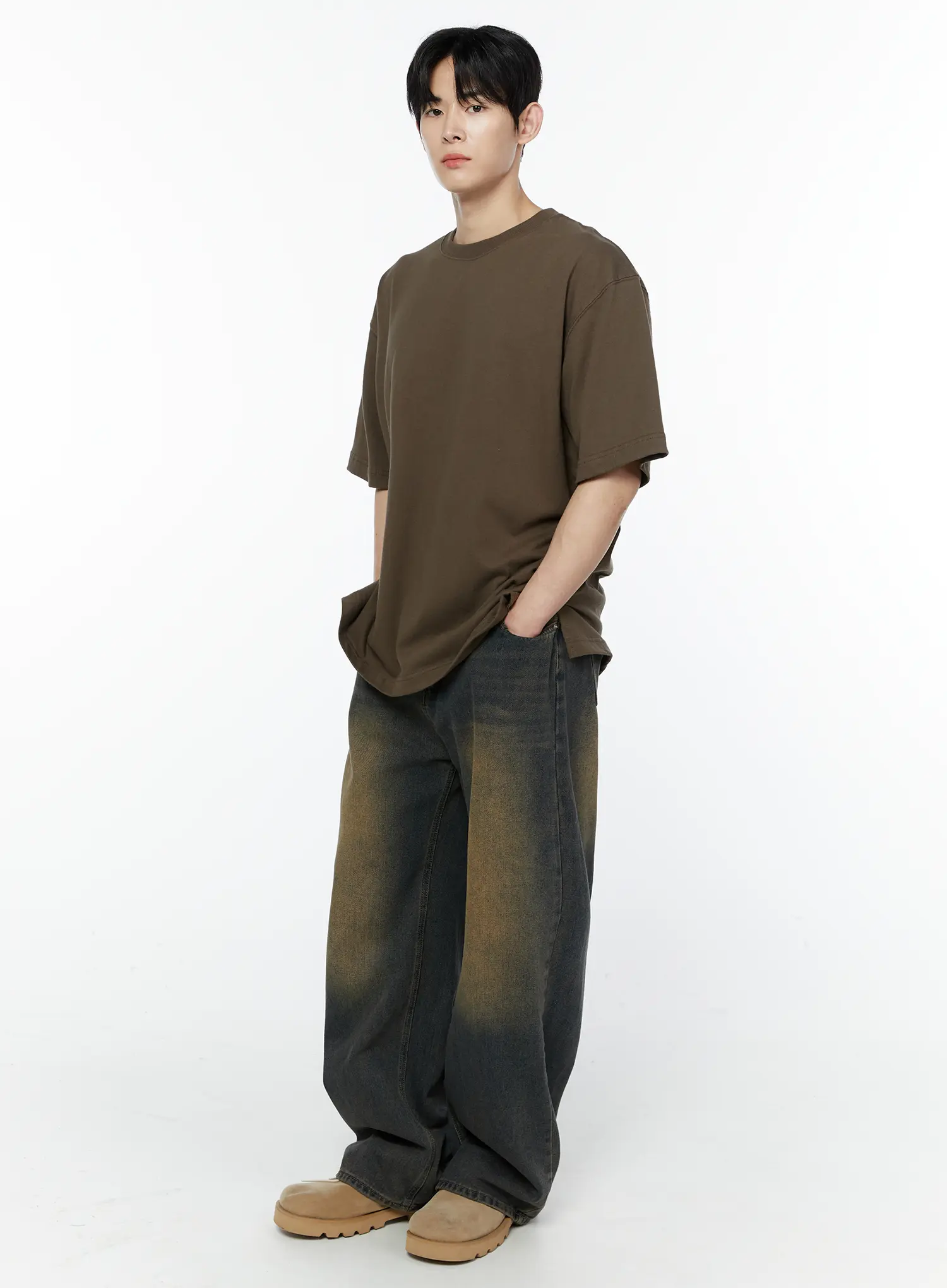 Men's Basic Crewneck Oversized T-Shirt - Image 6
