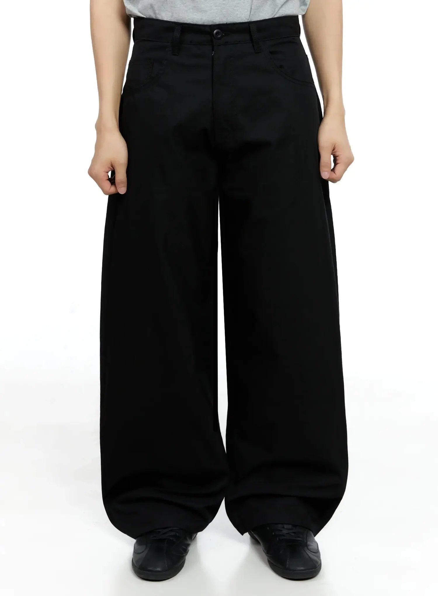 Men's Basic Wide-Leg Pants IG520 - Image 2