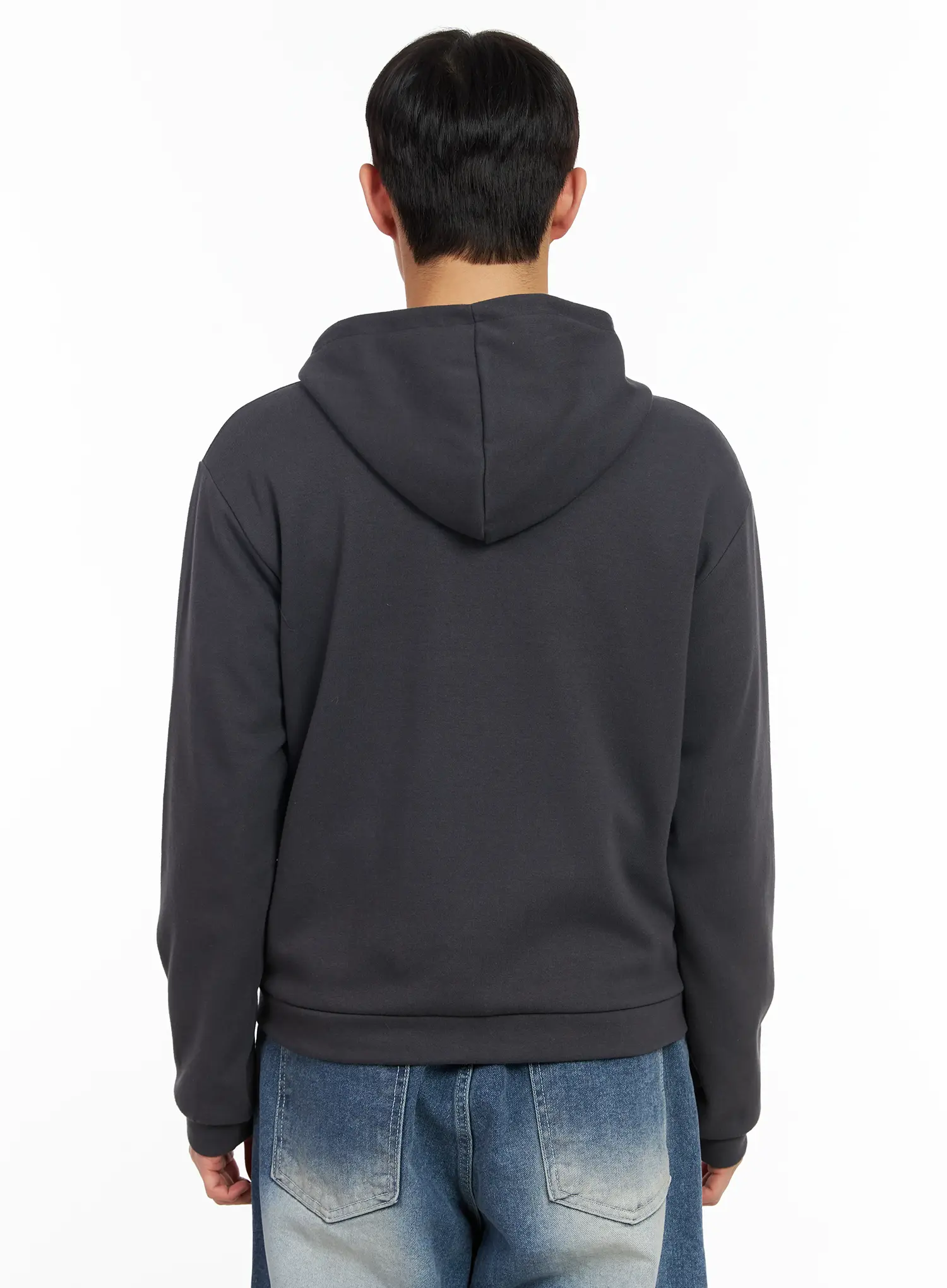 Men's Basic Zip-Up Hoodie IM516 - Image 5