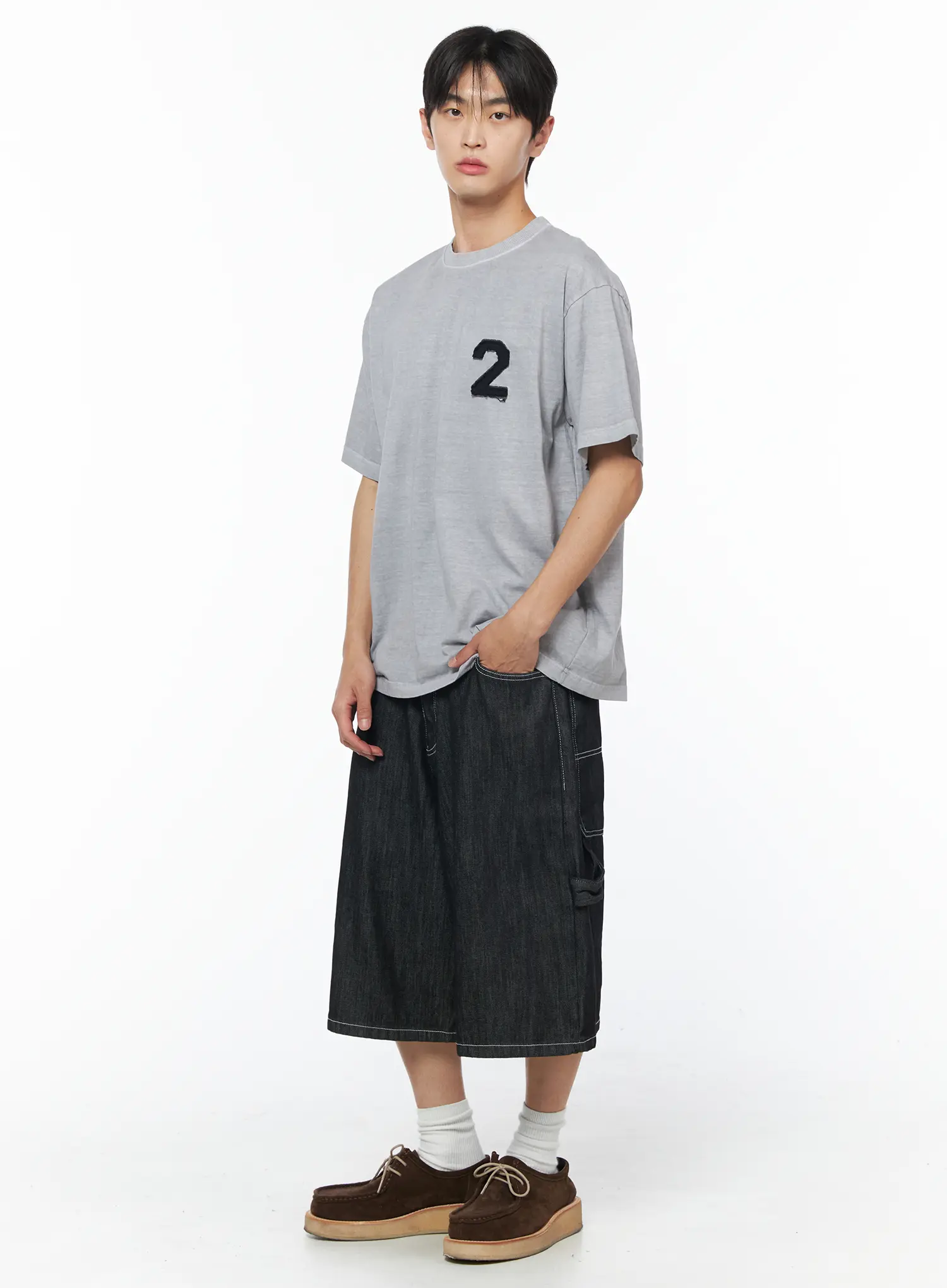 Men's Black Carpenter Bermuda Shorts IU510 - Image 10