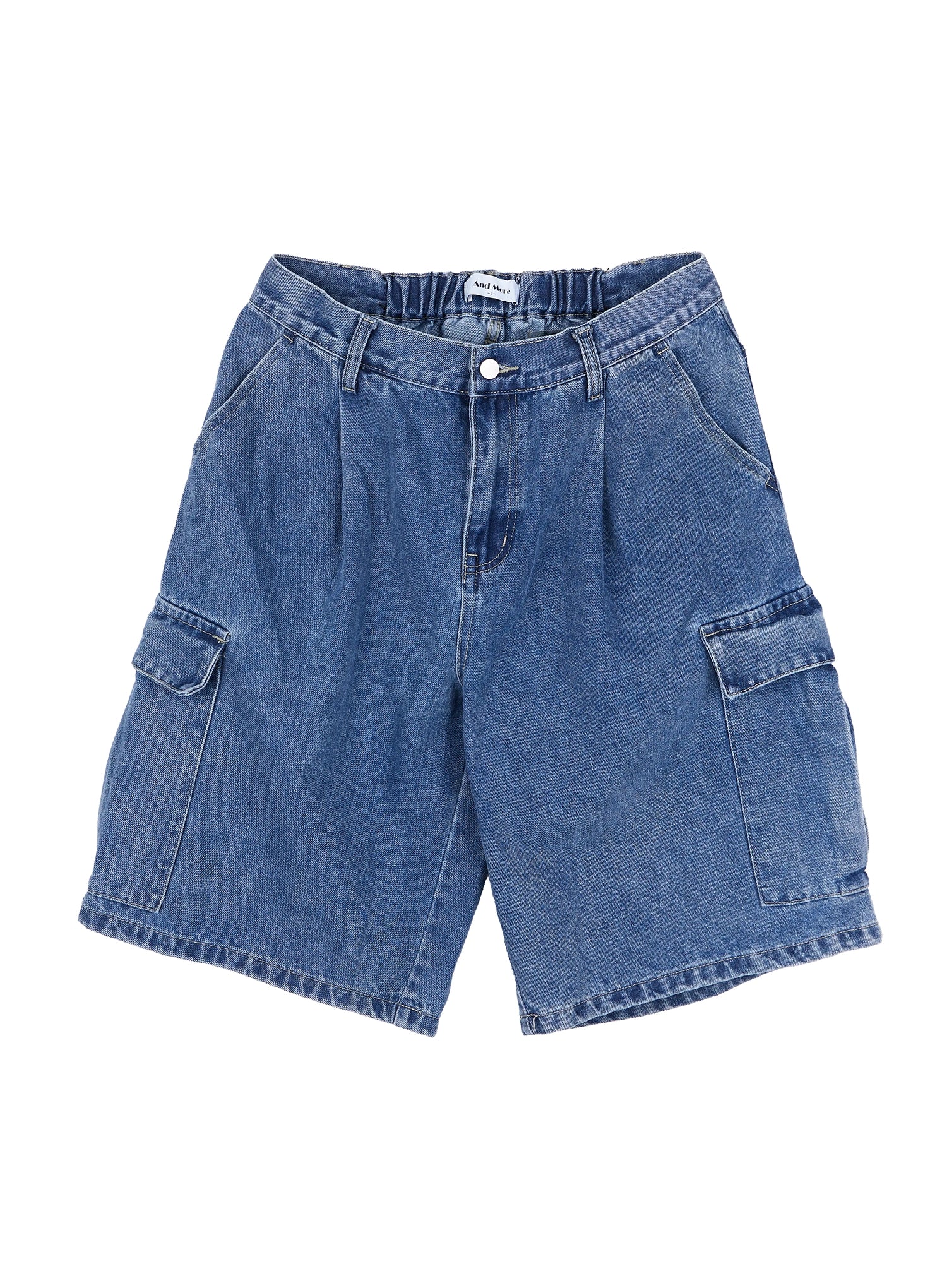 Men's Blue Cargo Bermuda Shorts IY519 - Image 12