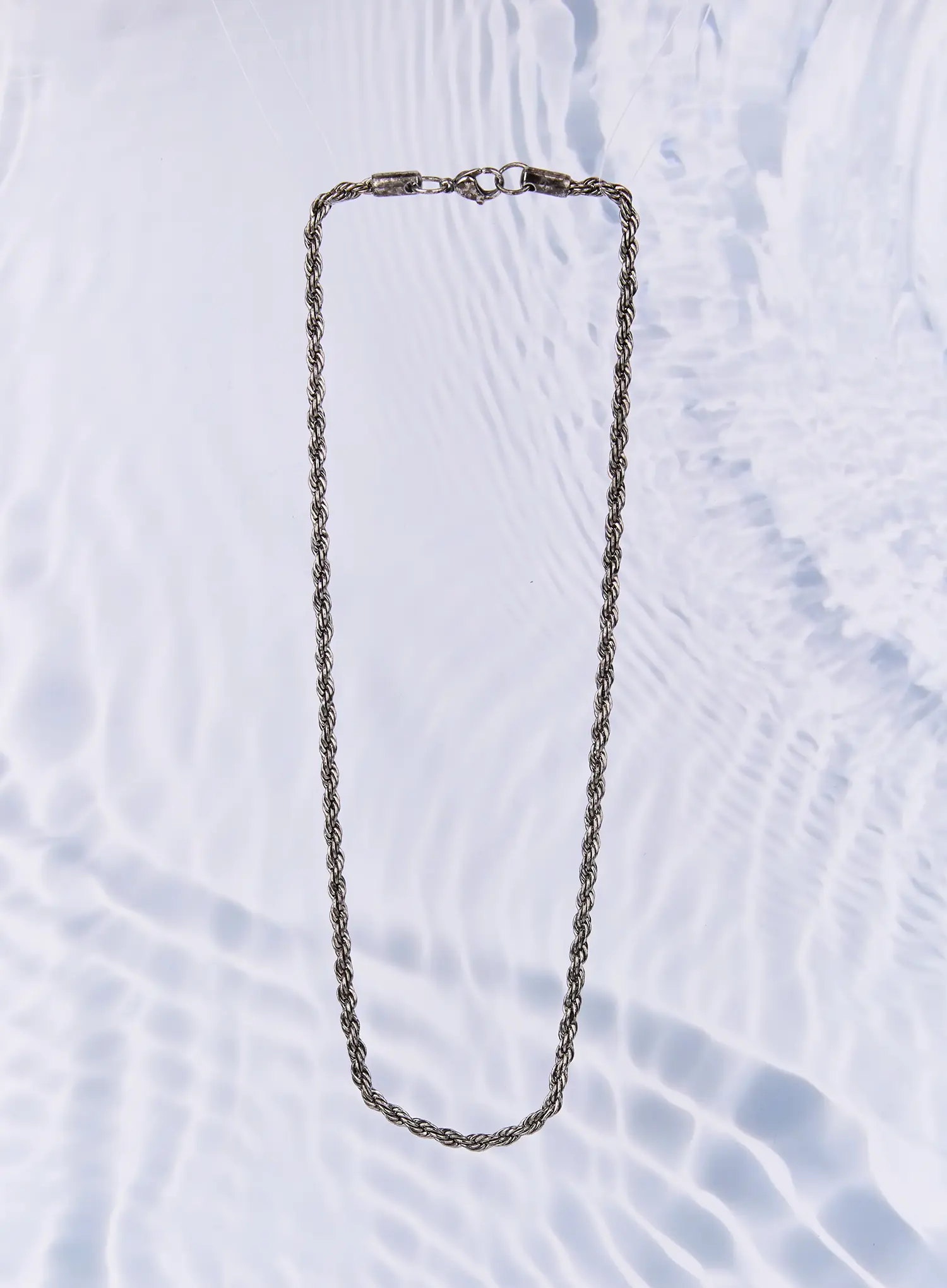 Men's Braided Twist Chain Necklace IL501