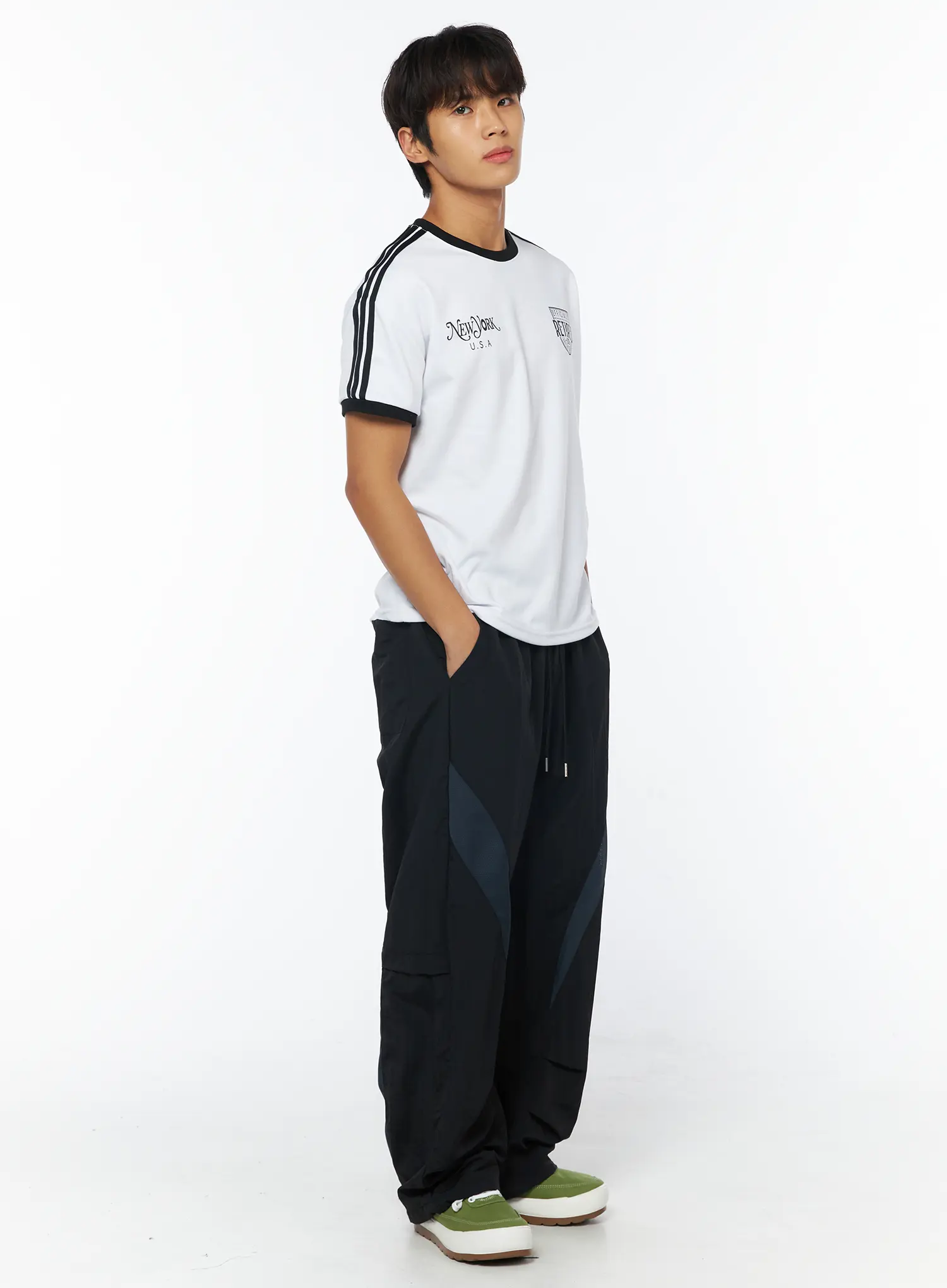 Men's Breathable Track Pants (Black) IY529 - Image 11
