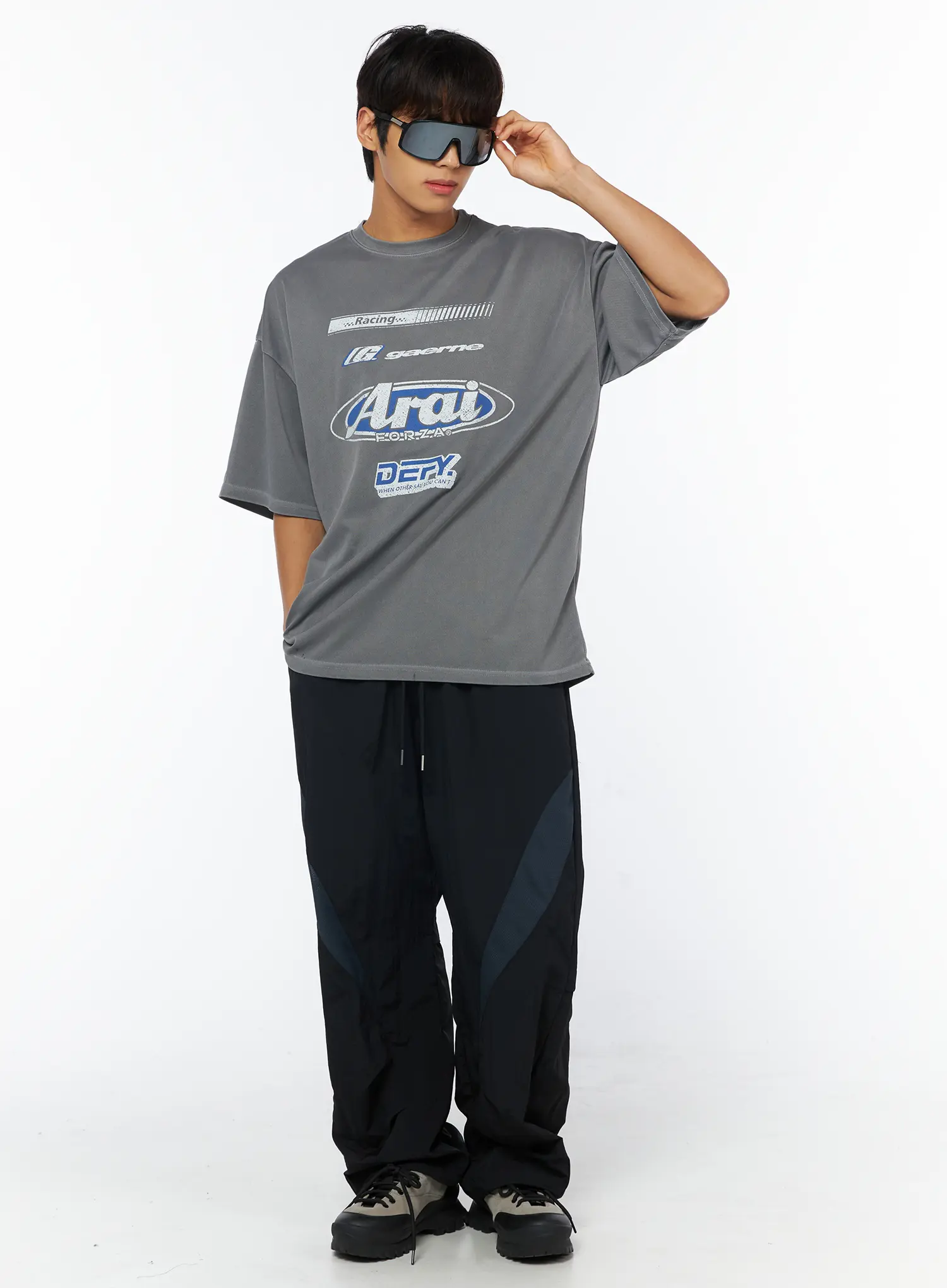 Men's Breathable Track Pants (Black) IY529 - Image 12