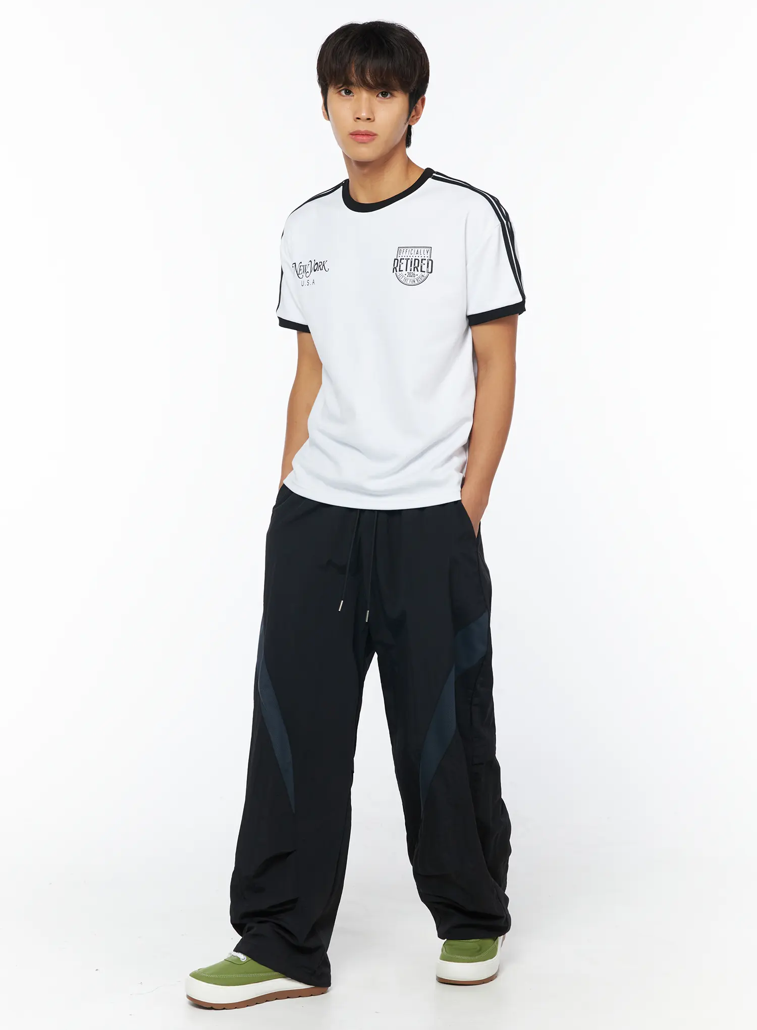 Men's Breathable Track Pants (Black) IY529 - Image 4