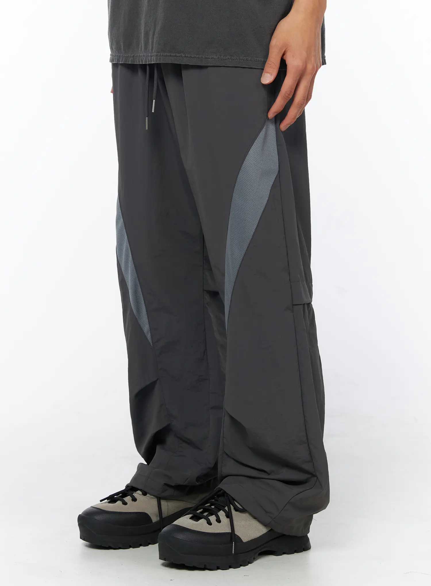 Men's Breathable Track Pants (Dark Gray) IY529 - Image 6