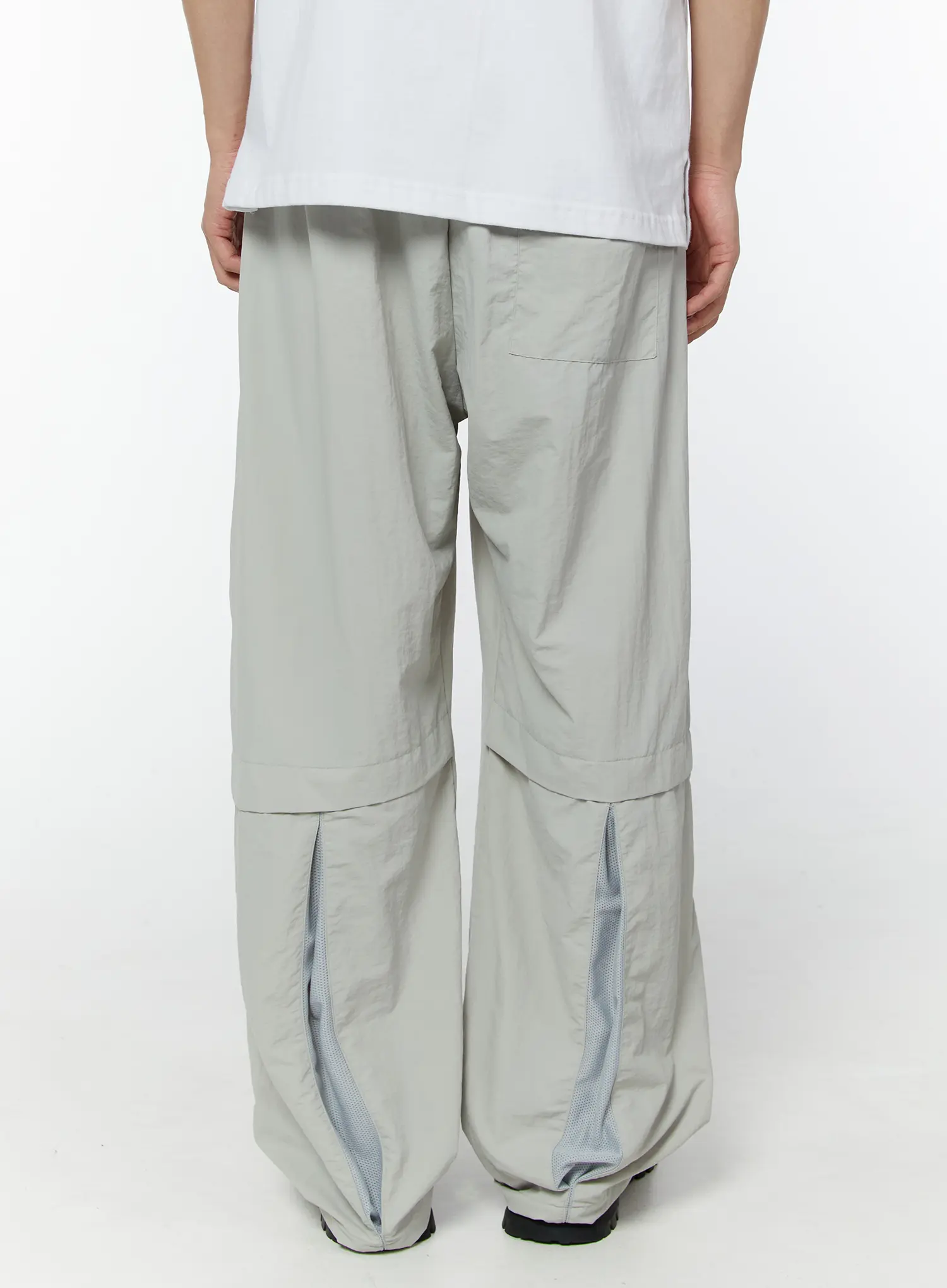 Men's Breathable Track Pants (Light Gray) IU504 - Image 2