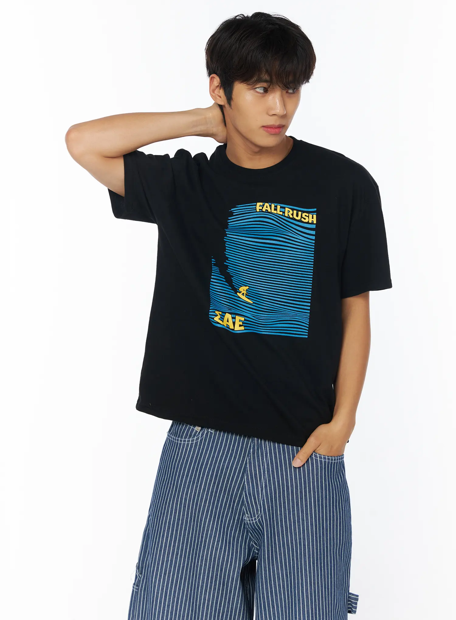 Men's Breezy Summer Graphic T-Shirt IY529 - Image 3