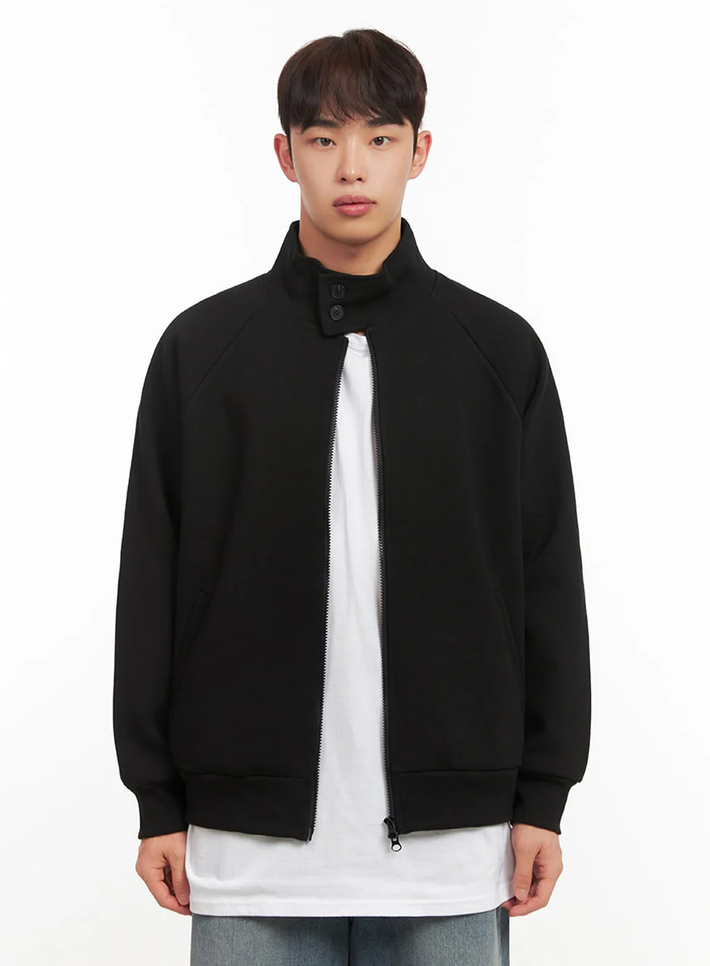 Men's Button-Neck Zip-Up Jacket IF517 - Image 10