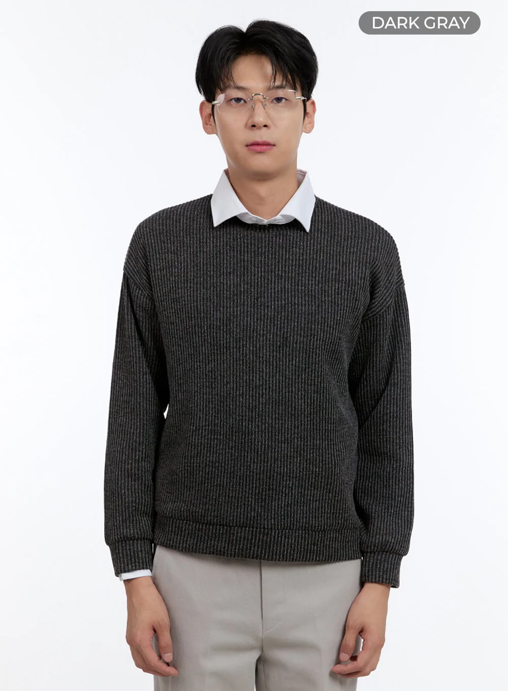 Men's Cable Knit Sweatshirt IG427 - Image 9