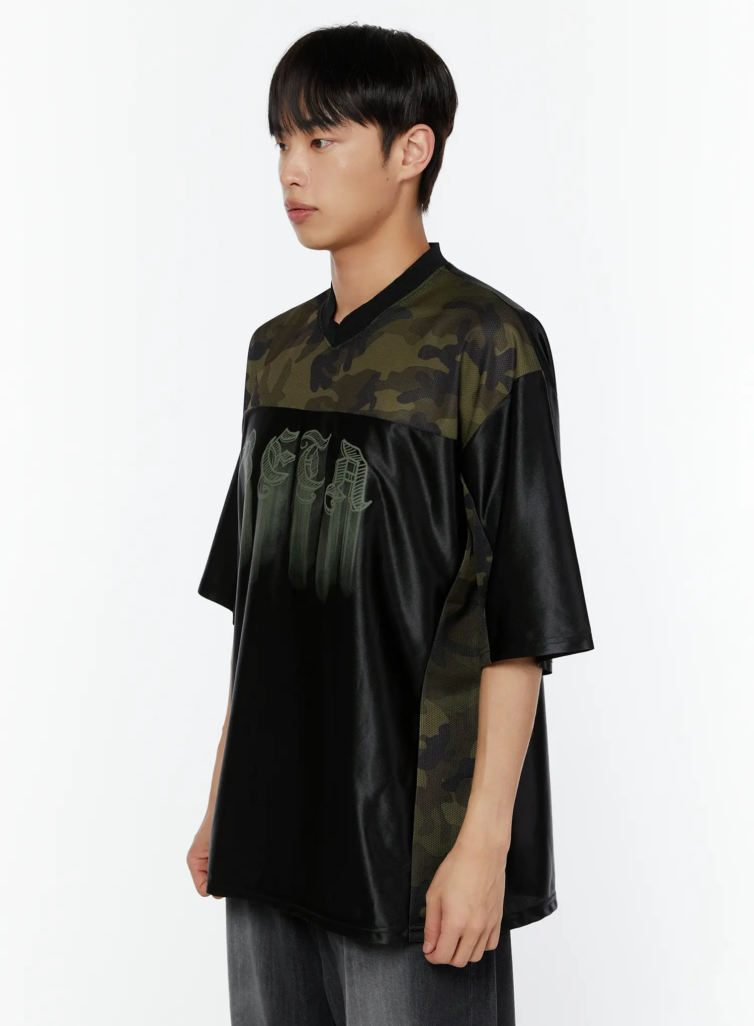 Men's Camo Graphic Tee IU516 - Image 4