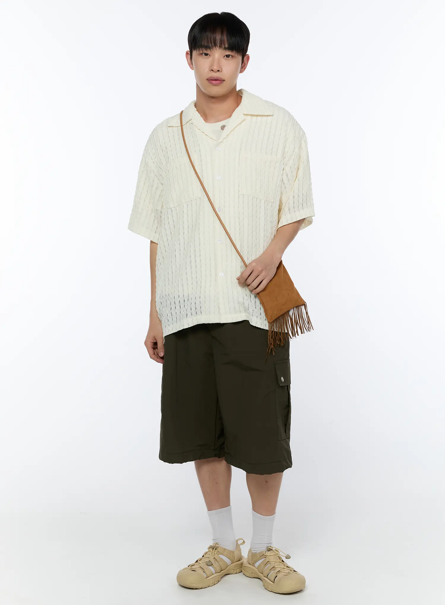 Men's Cargo Bermuda Shorts IA520 - Image 11