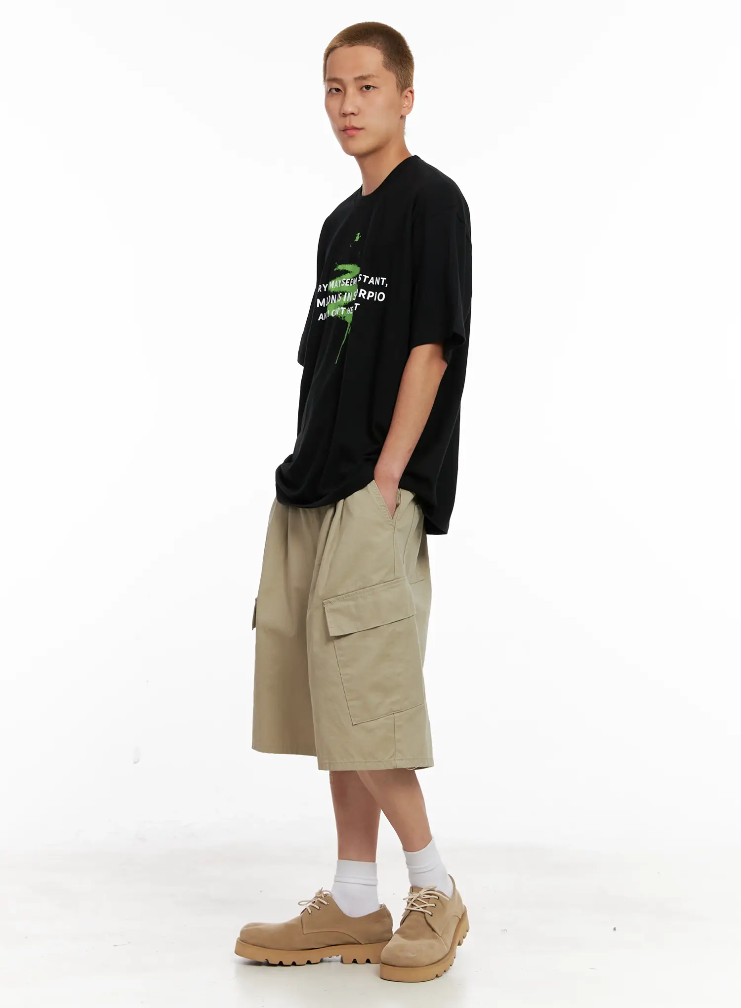 Men's Cargo Bermuda Shorts IL521 - Image 12