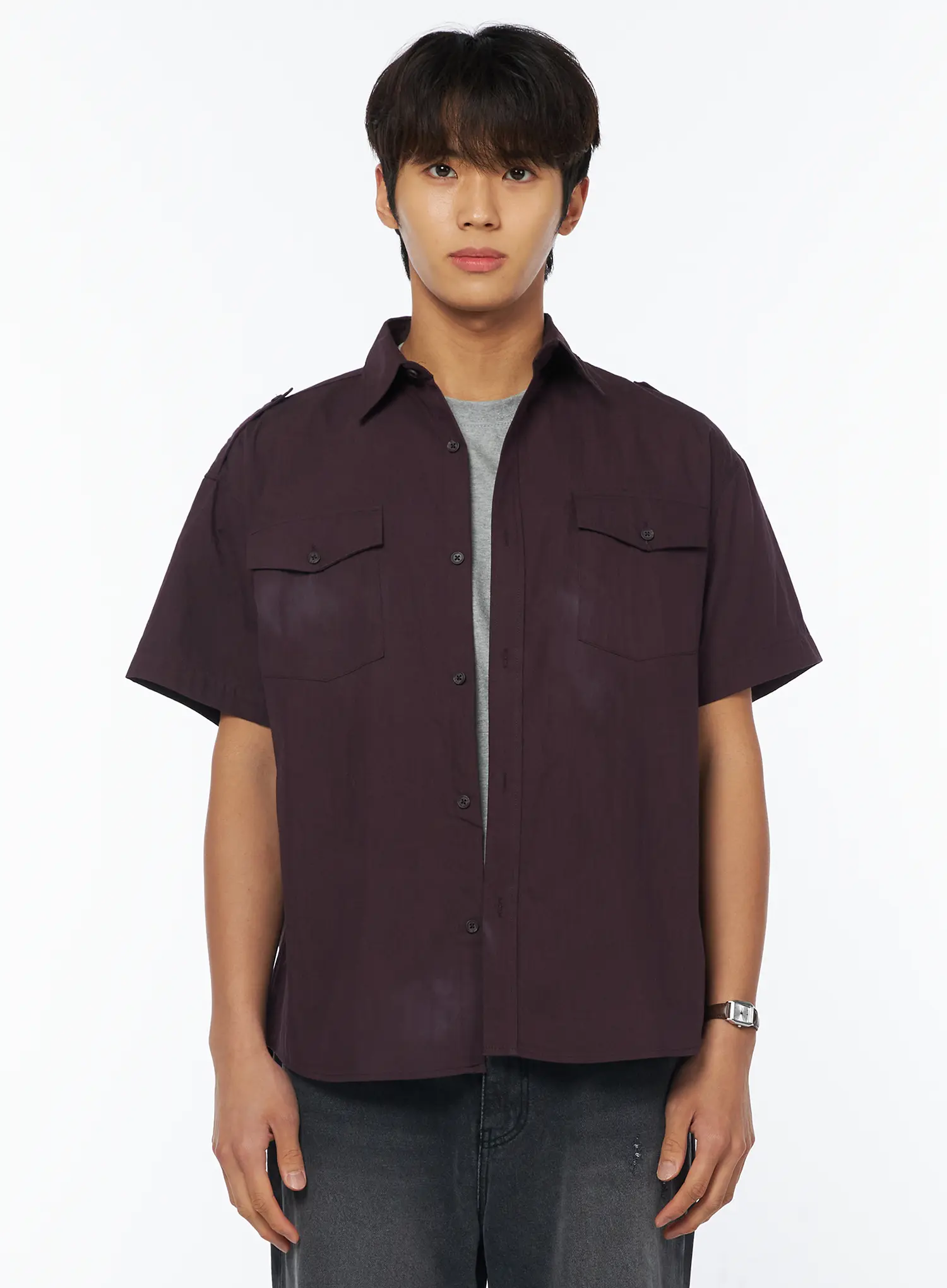 Men's Casual Button-Up Shirt IU503 - Image 12