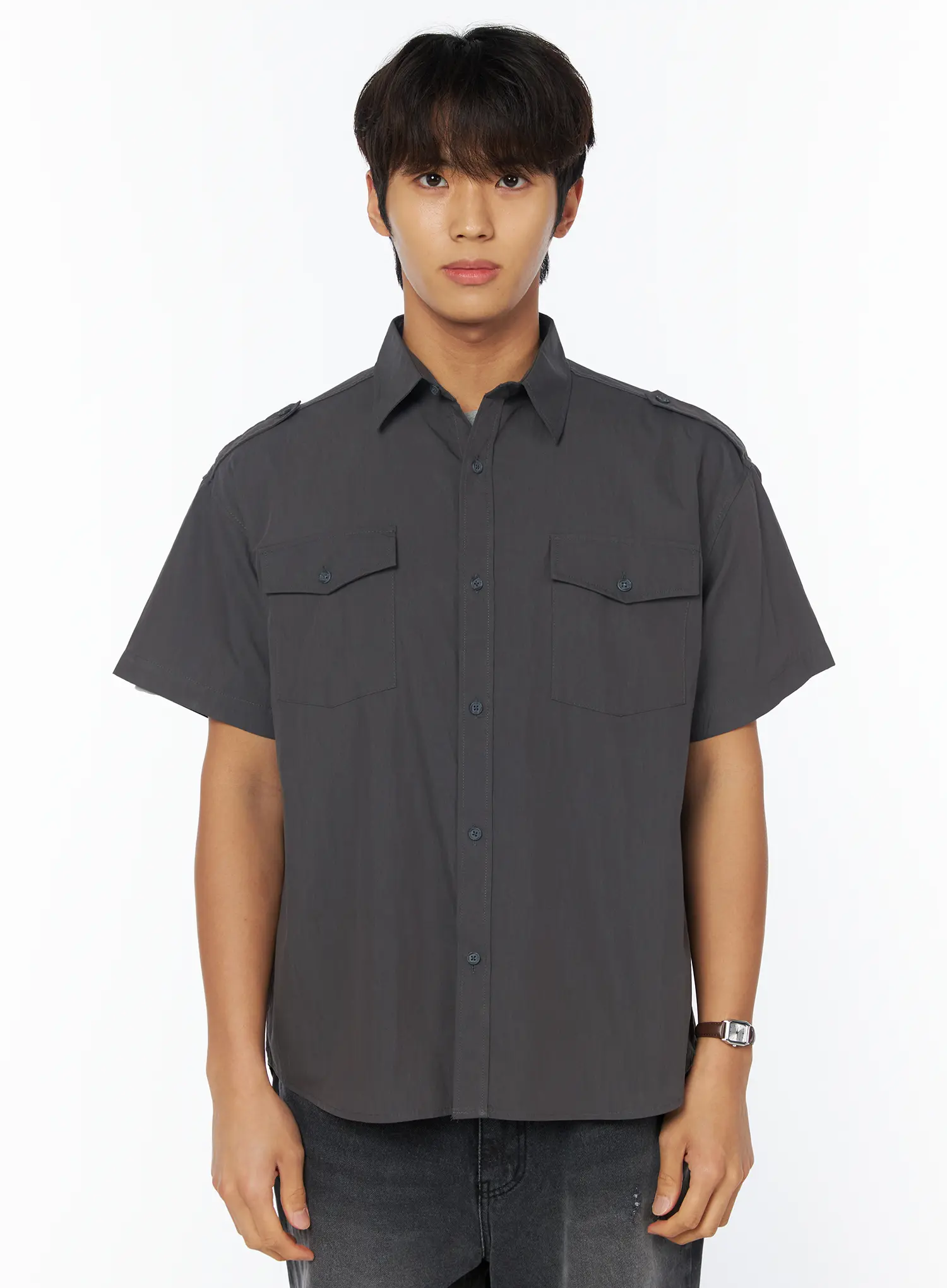 Men's Casual Button-Up Shirt IU503 - Image 13