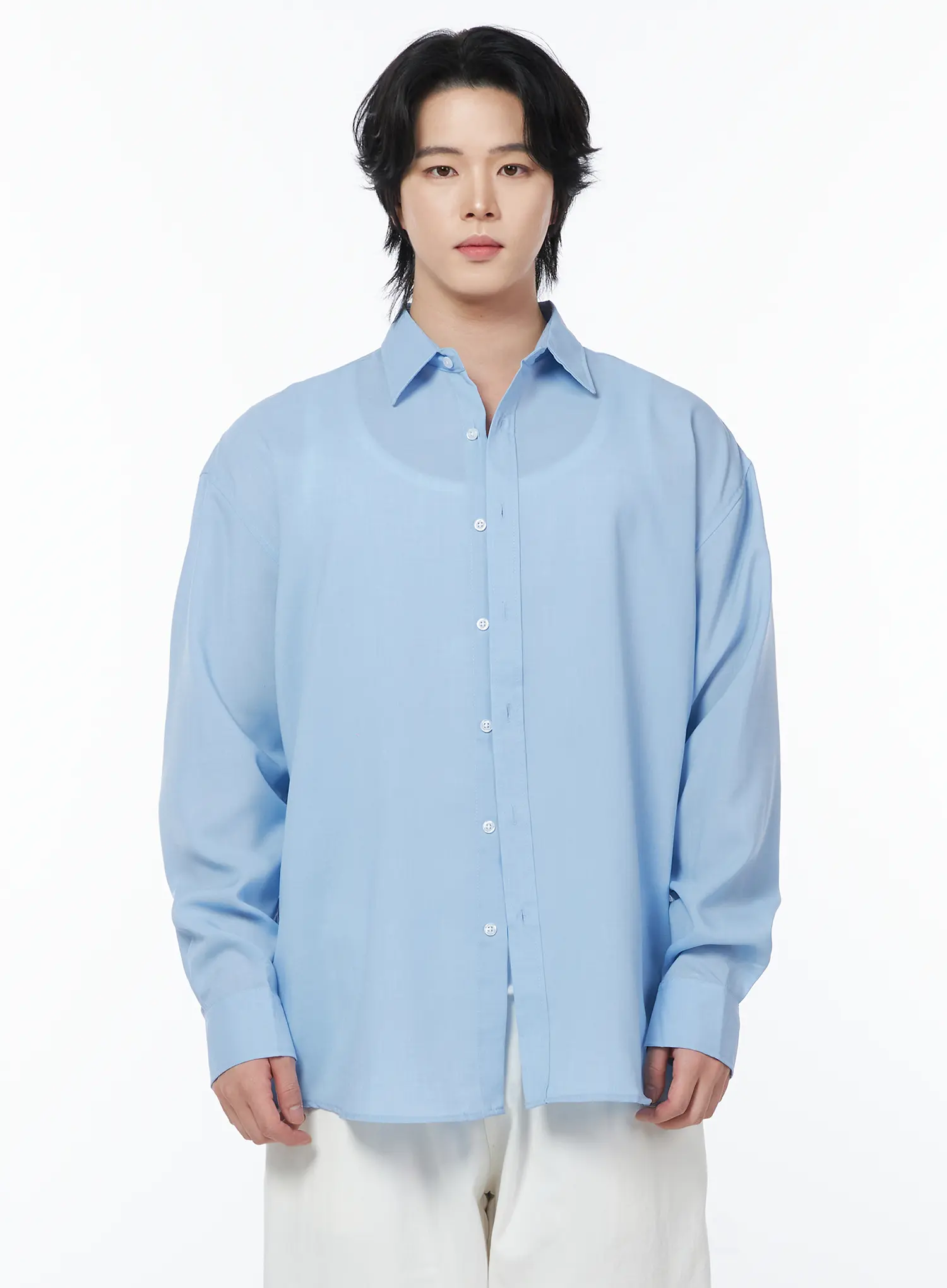Men's Casual Button-Up Shirt IY525 - Image 8
