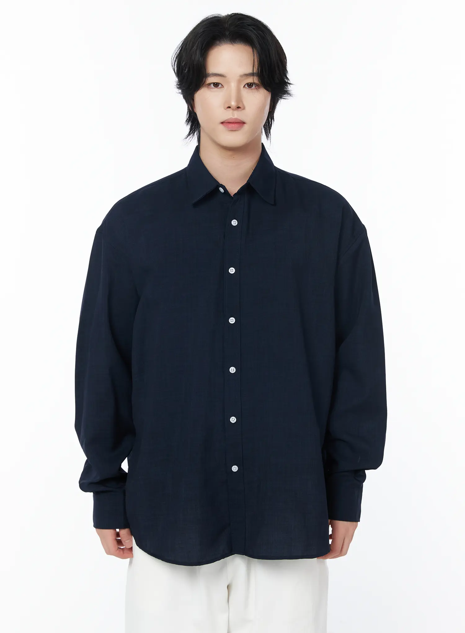 Men's Casual Button-Up Shirt IY525 - Image 9