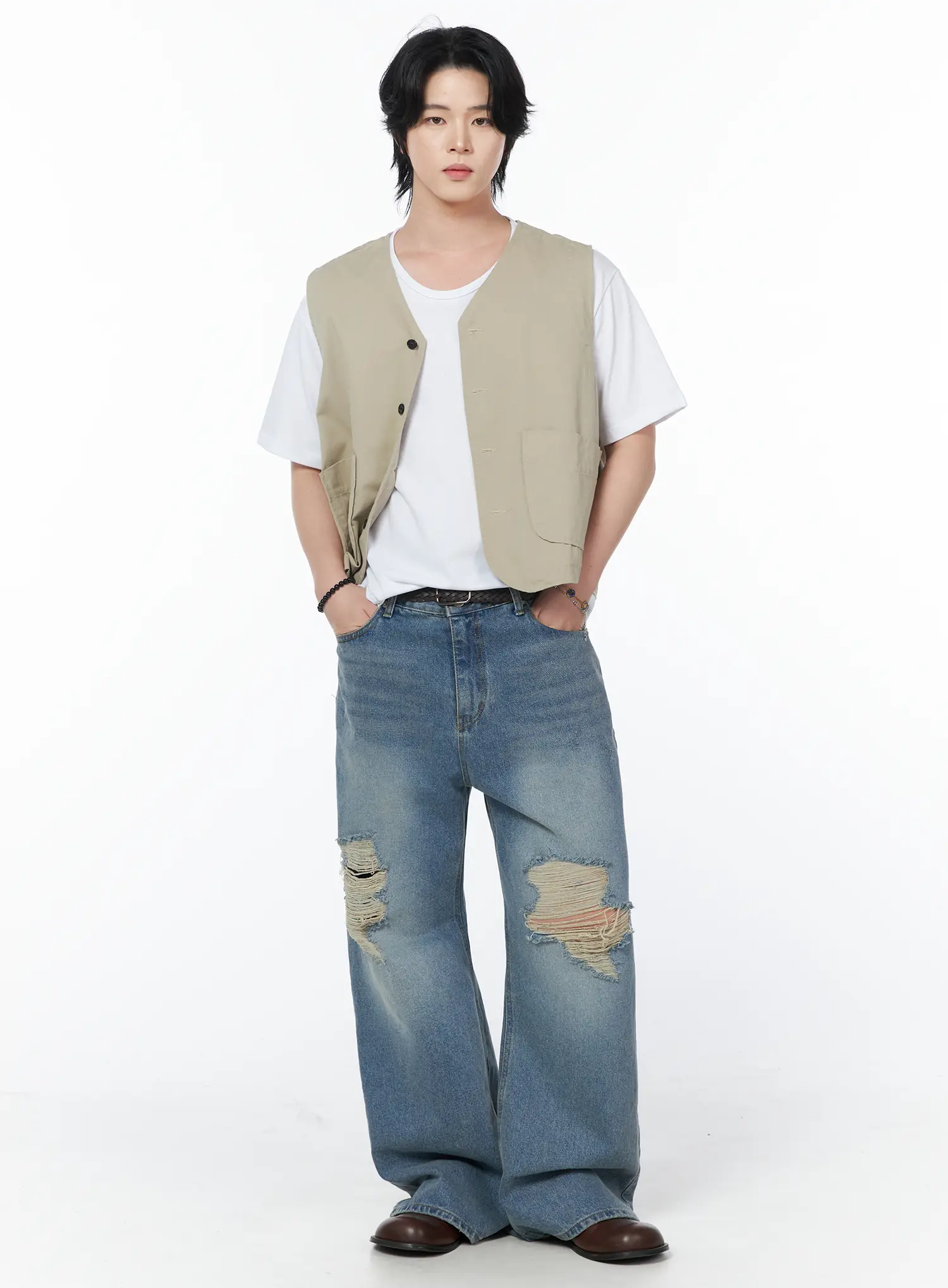 Men's Casual Cotton Vest IY525 - Image 6