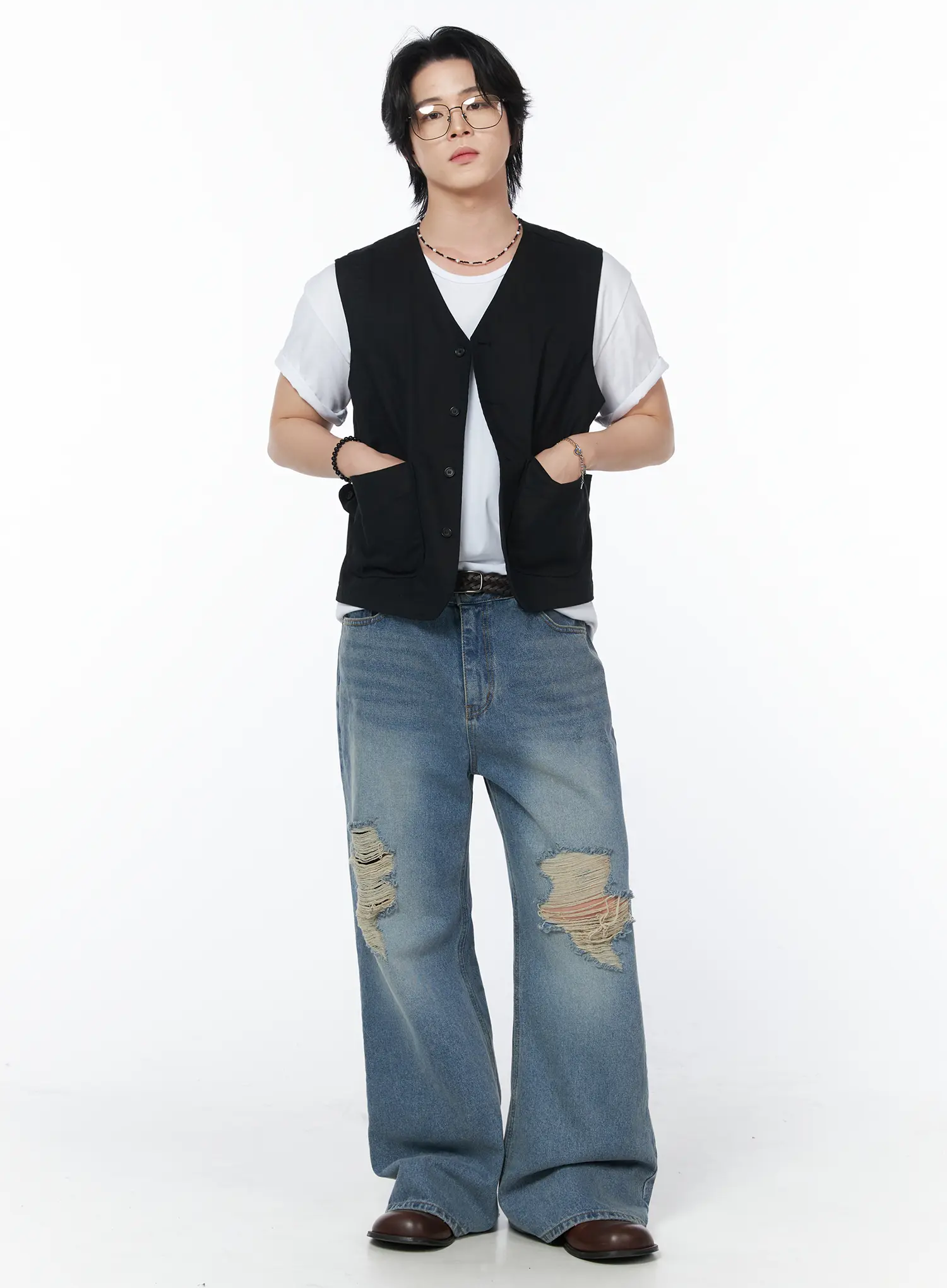 Men's Casual Cotton Vest IY525 - Image 7