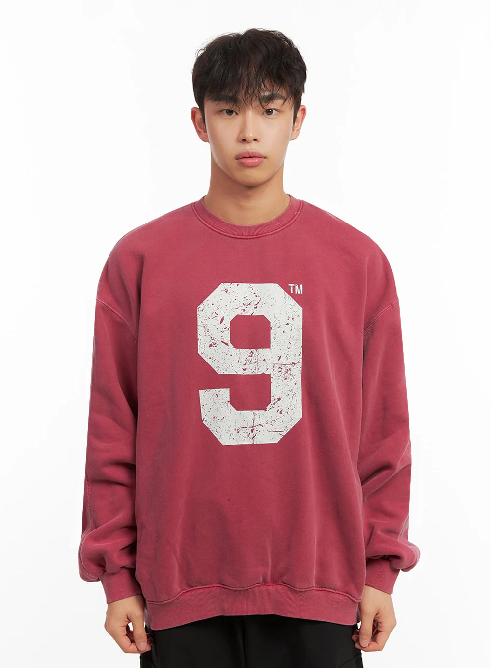 Men's Casual Long-Sleeve Oversized Tee ID427 - Image 11