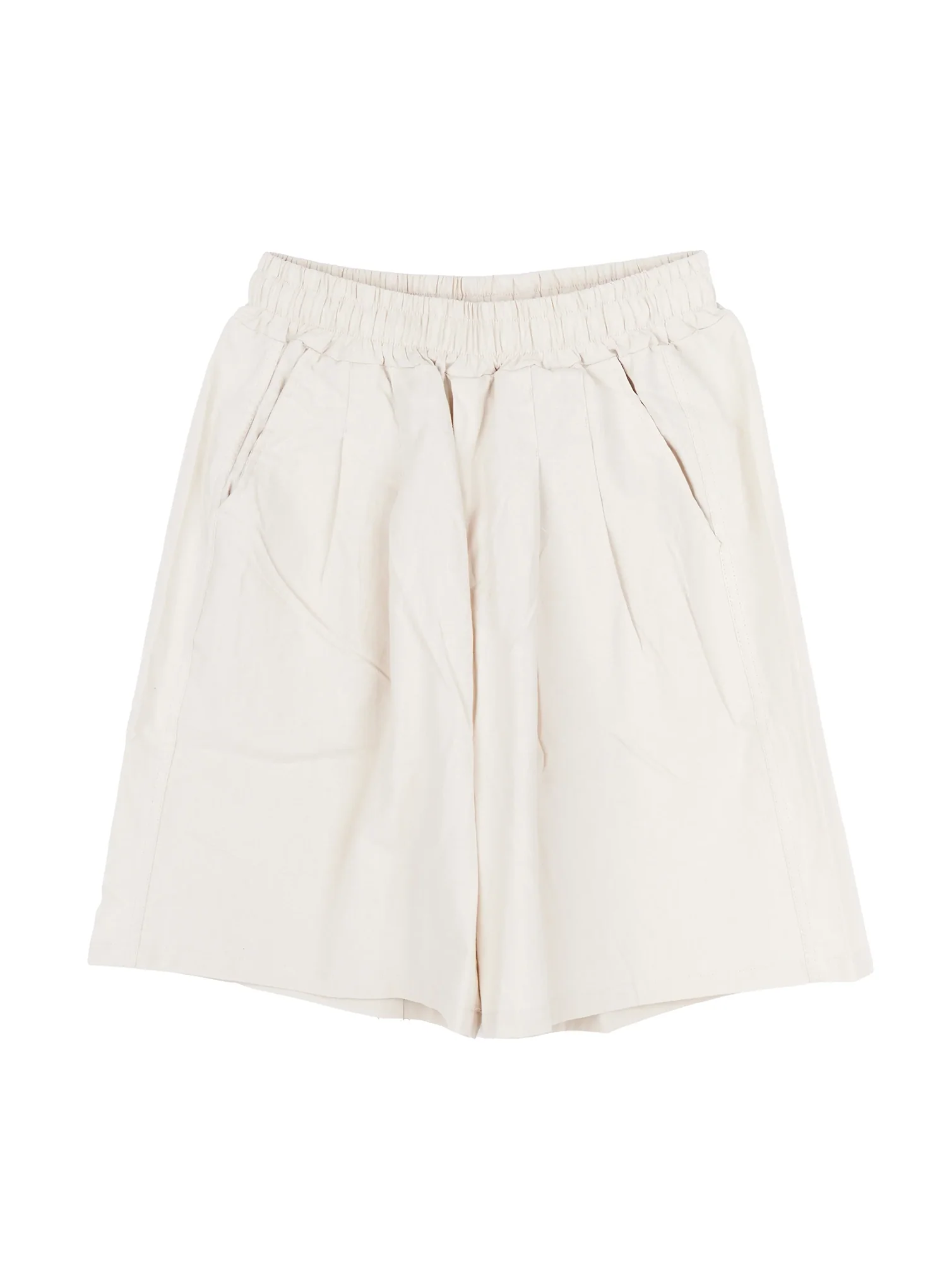 Men's Casual Pintuck Shorts (Light Beige) IY522 - Image 8
