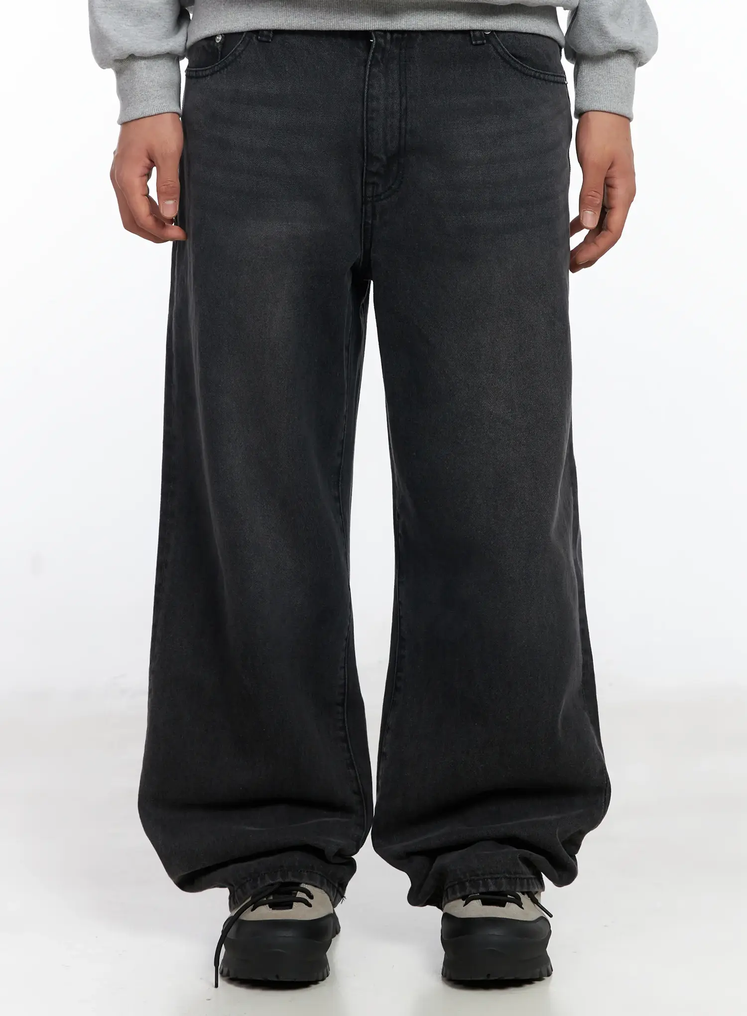 Men's Casual Wide Leg Jeans IF503