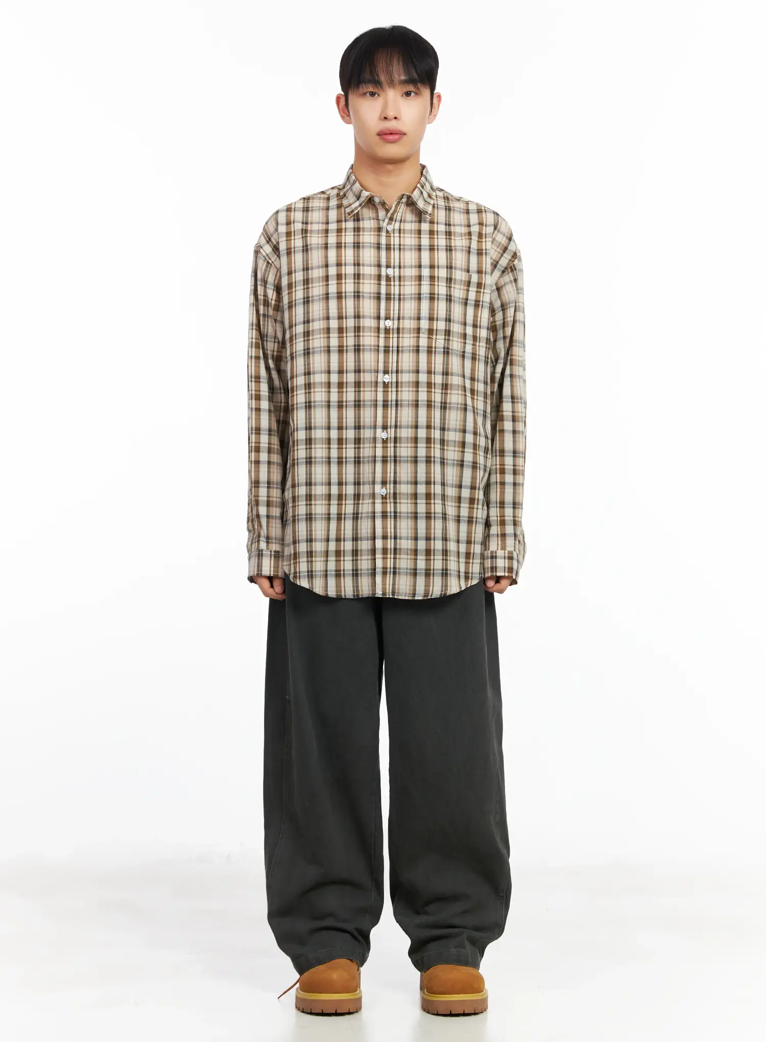 Men's Checkered Shirt IM516 - Image 4