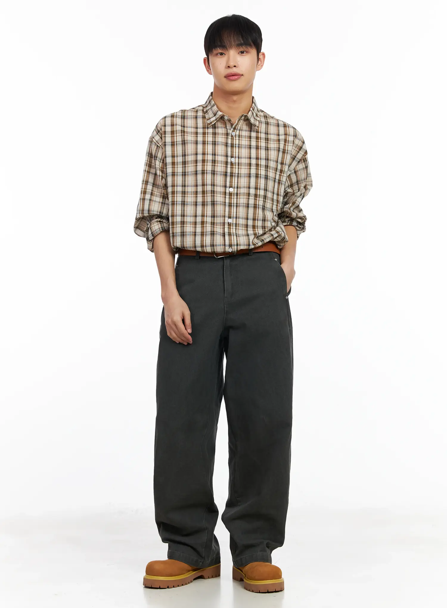 Men's Checkered Shirt IM516 - Image 7